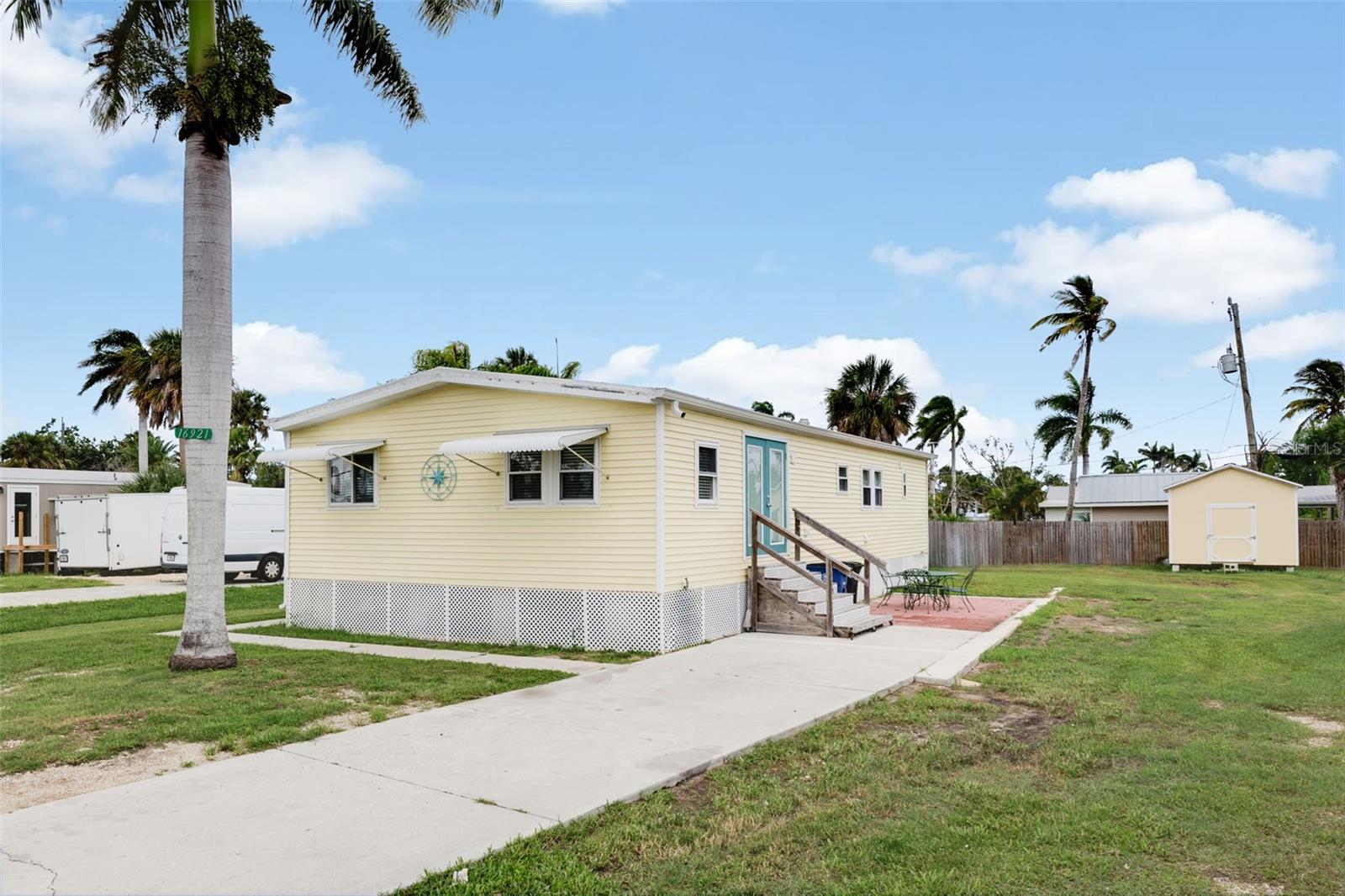 Turn-key, fully furnished, and already performing as a short-term rental, this 2-bed / 2-bath cottage-style manufactured home sits just one mile from Bunche Beach and minutes to the Sanibel Causeway—prime territory for year-round Airbnb demand. Guests love the bright 1,152 sq ft interior: an open living area with coastal décor, a fully equipped kitchen, in-unit laundry, and two private bedroom suites that comfortably sleep six. Recent upgrades, modern appliances, linens, cookware, smart TVs, outdoor grill—everything conveys, so you can start generating income on closing day.
Location is the headline. Visitors can launch kayaks at Bunche Beach Preserve in five minutes, cross the causeway to Sanibel for shelling and sunsets, or head east to Fort Myers’ shopping, dining, and spring-training baseball. Publix, Target, and dozens of restaurants are within a five-minute drive—convenience travelers will happily pay for.
The home’s manageable footprint keeps cleaning and maintenance costs low; no HOA means fewer restrictions and better margins. Past guests rave about the ample parking for boats or beach gear, the quiet neighborhood, and the quick access to major arteries leading to RSW Airport and I-75.
Whether you self-manage or hand operations to a local vacation-rental company, the property’s combination of turnkey furnishings, unbeatable proximity to the islands, and year-round tourist traffic sets the stage for strong occupancy and attractive nightly rates. The property has bookings through August. Secure a revenue stream on Florida’s fast-growing Gulf Coast—schedule a private tour today.