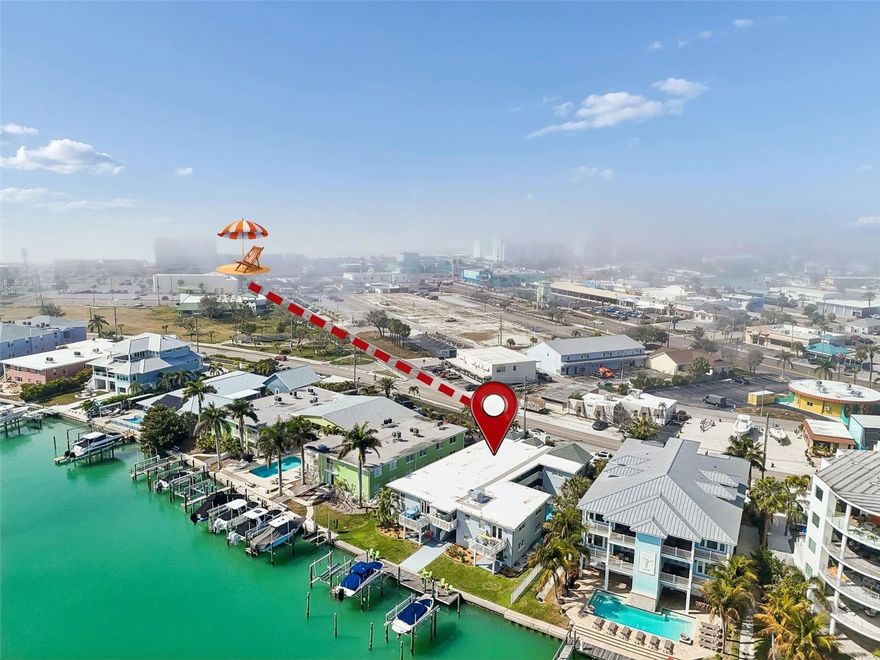 Live on the beach or rent it out short term.  Or better yet, do both and offset the cost of ownership by renting this condo short term!  This is High Yield Waterfront Investment: $40k–$60k+ Annual Income Potential. Stop searching for a beach property that pays for itself: You’ve Found It. This turnkey 1-bedroom, 1-bathroom condo in Treasure Island is a rare find, located in one of the few buildings that allows short-term rentals. With a proven history of $40,000 in annual income and the potential to reach $60,000+, this is a true "cash-flow" asset.
The Highlights:
Ready to Earn: Sold fully furnished and ready to host up to 4 guests on Day 1.
Waterfront Living: Enjoy wide open views of the Intracoastal and watch the boats go by from the dock.
NEW HVAC: May 2025; Roof (2024). The unit comes with community storage room with individual lockers that can fit bikes, beach items, etc. 
Steps to the Sand: Only 350 yards to the beach, giving guests the perfect blend of quiet waterfront relaxation and easy beach access.
Inclusive: No age restrictions and a simple, "plug-and-play" setup for new owners. Whether you want a private vacation home that generates a high return when you aren't there, or a dedicated investment producing 10%–19% gross yields, this property delivers. Come see why guests and owners love to toast to life on this dock!
NEW HVAC (May 2025); New Roof (2024). The unit comes with community storage room with individual lockers that can fit bikes, beach items, etc.