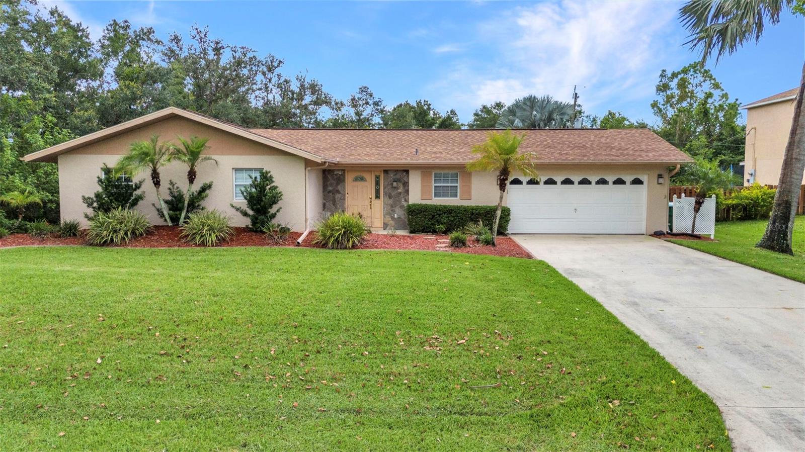 SPACIOUS 3 BEDROOM 3 BATH POOL HOME ON 2 LOTS.
Welcome to your private oasis! This beautifully maintained 3-bedroom, 3-bathroom home offers the perfect blend of comfort, space, and outdoor living—situated on two expansive lots for added privacy and potential.
Step inside to a bright, open floor plan featuring a generous living area, updated kitchen, and separate dining space—ideal for both everyday living and entertaining. Each bedroom is generously sized, with the primary suite offering a luxurious en-suite bath and direct access to the pool area.The outdoor space is a true showstopper: a sparkling in-ground pool surrounded by lush landscaping, perfect for relaxing or hosting guests year-round. The oversized fenced yard, thanks to the double lot, provides endless possibilities—gardening, RV/boat storage, and is located in a quiet, established neighborhood close to schools, shopping, and recreation. There is a well for irrigation and updates include Roof 2019, A/C 2020,A/C ductwork replaced in 2015. Fresh interior paint. This home is not in a flood zone and has the 3rd nail done to help insurance costs.
Don’t miss this rare opportunity to own a one-of-a-kind home with room to grow and space to breathe!
