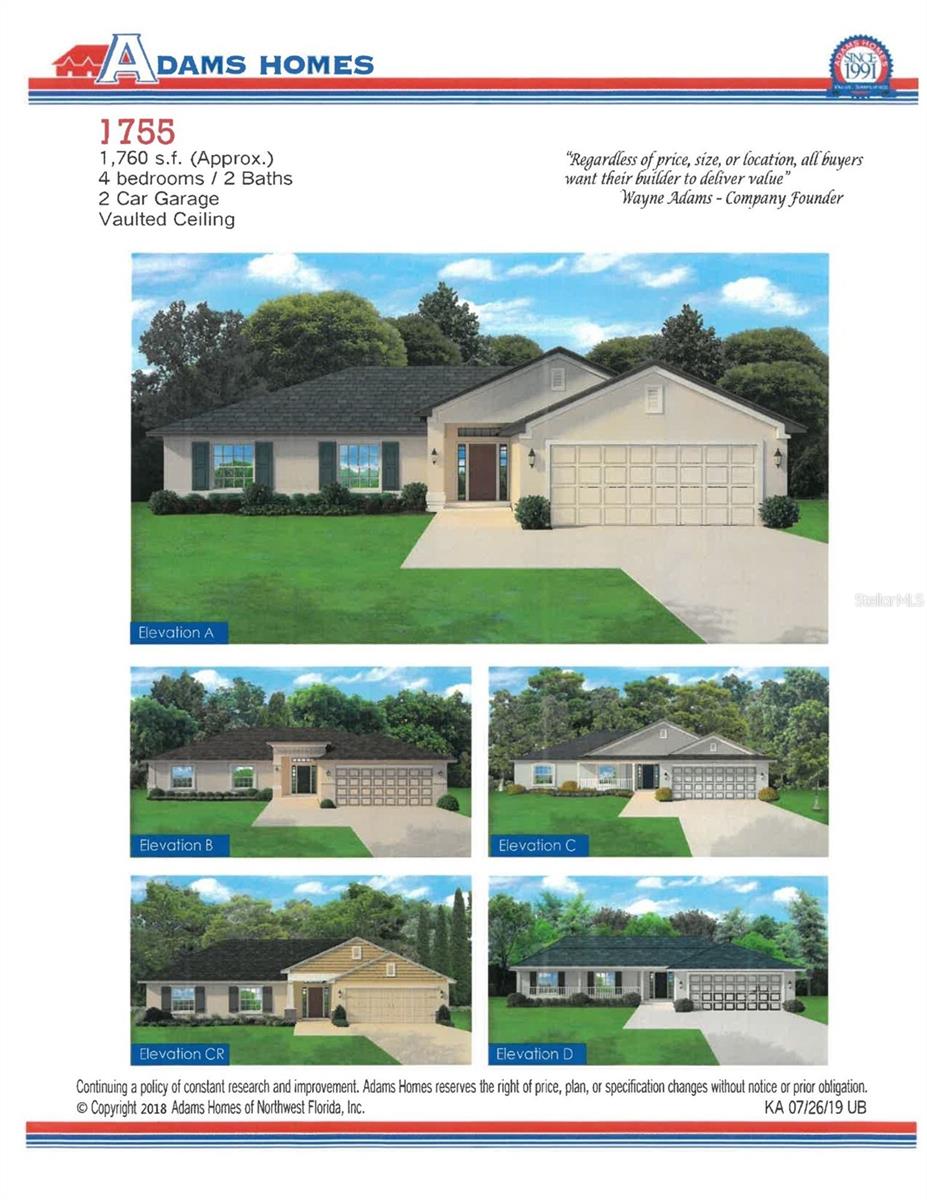 Under Construction. Under Construction. This spacious, new construction home offers 3 bedrooms, 2 baths, and a versatile den/study. Designed with a thoughtful split-bedroom layout, it's ideal for entertaining. The vaulted ceilings in the main living areas create an open and inviting atmosphere, complemented by a breakfast-bar kitchen, sprawling great room, and a private master suite. Special features include reverse osmosis water filtration in the kitchen, elegant vaulted ceilings, granite countertops, 5 1/4" decorative baseboards, and 5 panel doors throughout. Additional highlights include a spacious indoor laundry room, and ample walk-in closets with ventilated shelving. This brand-new home will be covered by a one-year builder warranty, a two-year systems warranty, and a 10-year structural warranty for added peace of mind! Only $1000 to get under contract, majority of closing costs paid with the use of a preferred lender!