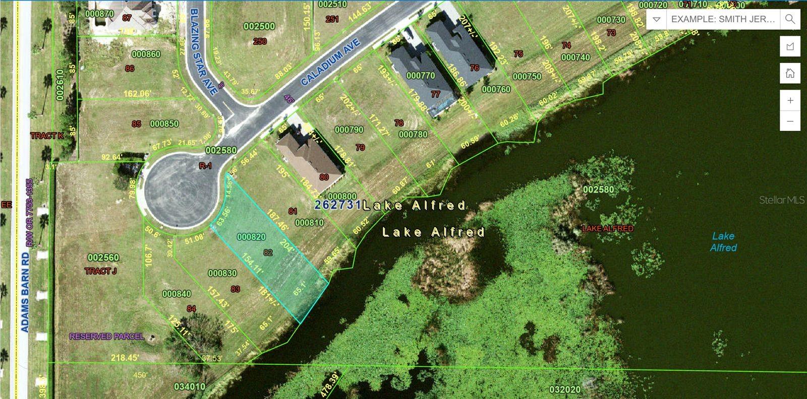 WATER RIDGE SUBDIVISION - Land