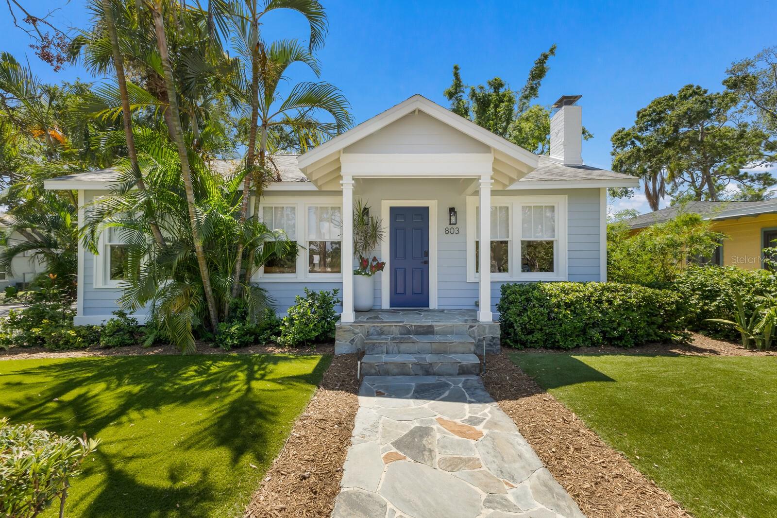 Charming Renovated Bungalow in Downtown Sarasota – Gillespie Park Views. Step into the ultimate downtown Sarasota lifestyle with this beautifully renovated bungalow in the highly desirable Gillespie Park neighborhood. This thoughtfully updated home perfectly blends historic charm with modern amenities, offering comfort, style, and convenience in one of Sarasota’s most desirable areas. Since 2012, the home has undergone extensive renovations, including roof, updated electric and plumbing, additional foundation support, and the addition of a stunning saltwater heated pool and spa. Enjoy peace of mind with a fully fenced yard, electric gate, and a low-maintenance front and backyard with premium EasyTurf. The home is also equipped with natural gas from the city, gas fireplace, a water softener, and a reverse osmosis system for high-quality water throughout. Inside, you’ll find a cozy and bright living space that maintains the character of the original home while offering all the features you expect—no updates needed. Whether you’re looking for a full-time residence, seasonal getaway, or income-producing rental (8-day minimum rentals allowed), this home fits the bill. Located directly across from scenic Gillespie Park, enjoy serene views and access to walking trails, tennis and pickleball courts, a playground, basketball court, and a popular dog park. Downtown Sarasota’s shops, restaurants, art galleries, and nightlife are just steps away. You’re also within a mile of Sarasota’s Bayfront Park, 10th Street boat ramp, and Marina Jack’s—plus just 10 minutes to Lido Beach. Don’t miss this rare opportunity to own a move-in-ready gem in one of Sarasota’s most vibrant neighborhoods!