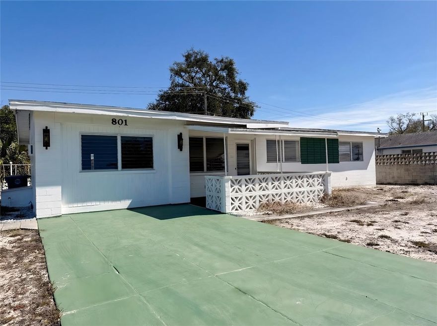 Investor special with solid bones and strong value-add potential. This 1,475 sq. ft. concrete block home offers an opportunity to reconfigure the layout and create additional living space or a primary suite. Durable concrete block interior and exterior walls provide long-term structural integrity. The property also features a well on-site for irrigation or gardening, in addition to city water and sewer. Ideal for investors or buyers looking to renovate and add value. Conveniently located just minutes from Daytona International Speedway, Tanger Outlets, and major shopping and dining. Buyer to verify all measurements and property details.