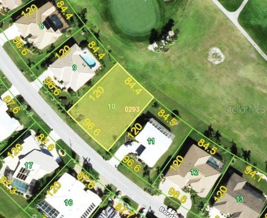Beautiful, oversized, golf course lot overlooking the Twin Isles Country Club 17th green.  Three water hazard ponds are in full view of this amazing lot making it the perfect building site for your Florida residence.