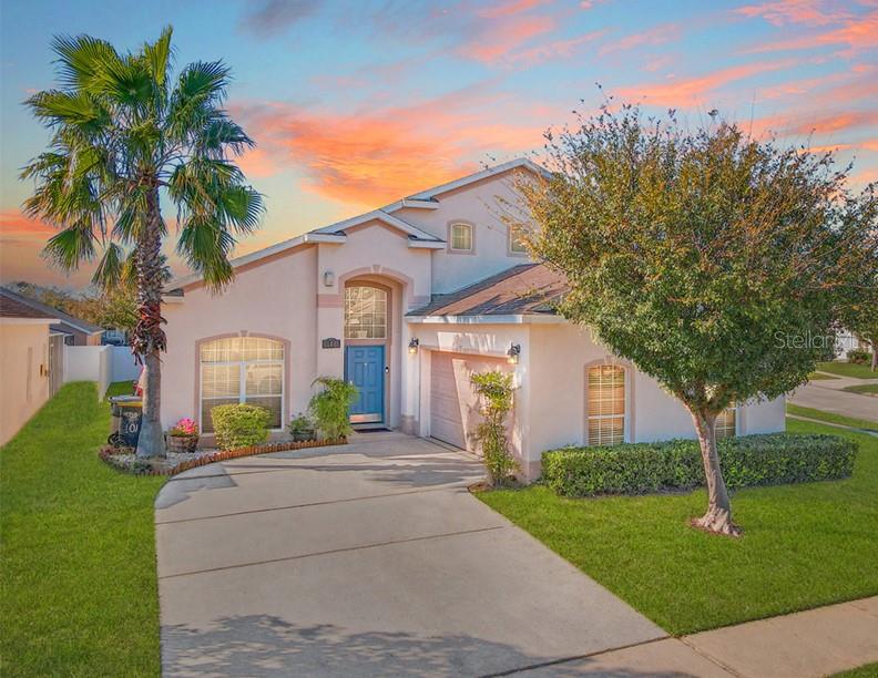 This gorgeous home is a very spacious and updated mostly furnished 5 bedroom, 4 bathroom house with bonus game room in the converted garage, perfect for the family to rent and enjoy! It has stainless steel appliances... an oversized pool deck, in a corner lot, ideal to lounge around in the sun all year round... This is the lifestyle.. The house has a wonderful large open plan kitchen, living areas with great furniture. There are five bedrooms, 3 of which are master bedrooms with their own bathroom... A shared bathroom is also here for ease of use for your guests... 2 of the master bedrooms are downstairs, the other 3 bedrooms upstairs. As a bonus the fully converted game room is your extra living space, with a pool table, basketball machine, 2 game chairs. Available September 01.