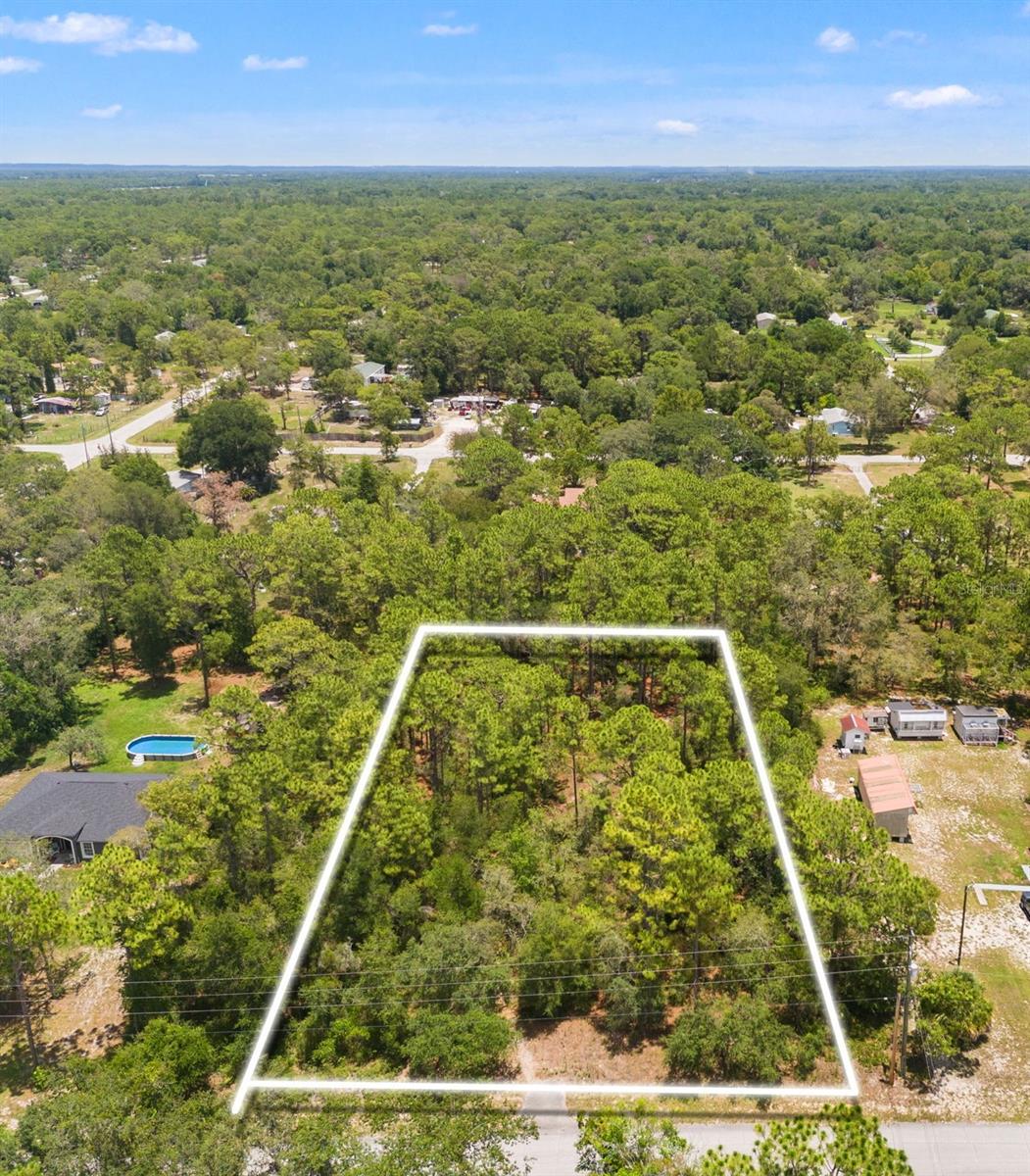 Embrace the freedom of custom-building your dream home on this expansive 1.1 acre parcel of nature's delight nestled in Spring Hill. A perfect balance of untouched woodland and convenience await, as this land is zoned agricultural/residential, offering the essence of Florida's charm with a peaceful atmosphere but maintaining proximity to luxuries of modern life. Imagine your days spent surrounded by your own preserved piece of tranquil wilderness, with the flexibility to cultivate part of it or leave it untouched for nature's wonders to flourish. Building your own home here means waking up with the chorus of birds and going to sleep under a blanket of stars, for a lifetime. Noteworthy conveniences are mere minutes away as shopping amenities and dining hotspots are nearby. The Suncoast Parkway makes travel quick and easy, ensuring accessibility to major spots in no time. Not in a flood zone and save more, as there are no HOA or CDD fees attached, adding to the appeal of this property. Don't miss the chance to claim this untouched Florida gem as your own and start your journey towards a dream home you design right in the heart of natural Florida beauty.