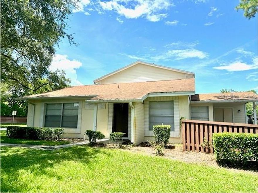 GREAT location in the lovely community of Lake Forest! These 2 bed / 1 bath homes has just been freshly painted and features an updated kitchen with stainless steel appliances and in-unit laundry for your convenience. The open and bright living and dining areas include a sliding door that leads to your fenced courtyard and patio. Tile flooring throughout makes for easy maintenance and care. This beautiful villa is all on one level for easy access and includes 2 assigned parking spaces right outside your door. Lake Forest offers a convenient location just minutes from New Tampa, USF, Moffitt, and the VA Hospital, with easy access to I-75, I-275, shopping, and restaurants. Community amenities include a pool, playground, tennis and pickleball courts, and basketball courts. Pets allowed with owner approval.