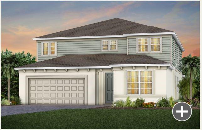 Under Construction. Anticipate the arrival of Pulte Homes at Bridgewalk, offering new construction single-family homes. Experience the charm and secluded ambiance of this boating community and relish in the ease of reaching Lake Nona's celebrated shopping, dining, and entertainment. Offering a variety of amenities including sports courts, a private boat launch, and more. Now Selling Onsite with 3 Models Open Daily.
Step into the Scarlett by Pulte Homes, where elegance and modern convenience come together in perfect harmony. This stunning 5-bedroom, 4.5-bathroom, 2 car garage residence offers a seamless blend of sophistication and comfort, with every detail thoughtfully designed to elevate your living experience. As you enter through the impressive 8-foot front door, a tray ceiling greets you in the foyer, setting the tone for the refined atmosphere that flows throughout the home. The open-concept layout creates a spacious and airy environment, enhanced by an abundance of natural light and luxurious finishes. On the first floor, discover an en suite bedroom with attached bathroom, featuring a linen closet, exquisite quartz countertops, and a walk-in closet, providing a private and inviting retreat for guests. As you continue into the home, an open flex room, located next to the gathering room, allows natural light to flood the area, making it the perfect spot for relaxation or entertaining. If you need a private office, there is also a second enclosed flex room for all of your needs. The heart of this home is the gourmet kitchen, Winstead White cabinetry beautifully complements the striking Lagoon Quartz countertops. Soft-close drawers, easy-access cabinets, and Whirlpool stainless steel appliances combine to create a chef-inspired space designed for both form and function. The kitchen seamlessly flows into the café and gathering room, with a pocket sliding glass door that opens to the covered lanai, enhancing the indoor-outdoor living experience. Upstairs, the tranquil owner’s suite serves as a private sanctuary, featuring a spacious walk-in closet and a spa-like en suite bathroom with dual vanity sinks. The loft area offers an ideal space for relaxation, whether for a quiet evening or a movie night. The second floor also includes three additional bedrooms, two bathrooms (one of which is an en suite), and a conveniently located laundry room, making daily living effortlessly easy. This home is crafted with high-end touches, such as Porcelain Tile flooring throughout the first floor living areas, plush, stain-resistant Shaw carpet in the bedrooms, wood treads and iron balusters at the staircase. Designer-curated finishes elevate every corner of this home, modern smart home features like a smart thermostat, smart doorbell, and additional LED downlights. The Scarlett is a home designed to impress—where luxury, comfort, and practicality converge to offer a living experience like no other. Schedule a tour today and see how this exceptional home can elevate your lifestyle.