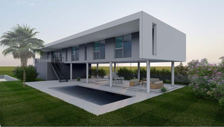 Pre-Construction. To be built. Build your dream waterfront home on North Longboat Key! Discover an exceptional opportunity to create your custom coastal retreat on this build-to-suit lot with 120 feet of waterfront frontage. The property is primed for development, with a permit filed and anticipated approval. Included in the price are complete architectural plans by Sweet Sparkman Architecture and Interiors, renowned for their innovative designs that harmonize modern luxury with beauty of Florida's coastal landscapes. The thoughtfully designed floor plan ensures a seamless flow for everyday living and entertaining, capturing breathtaking water views from key living areas. Whether you’re relaxing indoors or stepping out to enjoy the vibrant outdoor spaces, this home has been envisioned to maximize its unparalleled waterfront location. Key features include a new seawall in 2023 that provides a solid foundation for waterfront living. Deeded beach access, just a short distance away, offers private enjoyment of pristine sandy shores on Longboat Key. Boating enthusiasts will appreciate the ample frontage for a dock and boat, providing easy access to Sarasota Bay and beyond. On sought-after North Longboat Key, the property offers proximity to acclaimed restaurants like Shore, Whitney’s and Mar Vista, ensuring dining and entertainment are always nearby. This is your chance to bring a remarkable vision to life in one of Florida’s desired locations. Schedule your private showing today and imagine the possibilities. Land and Building Architectural Plans Available for $1,200,000; $1,600,000 estimated building costs.