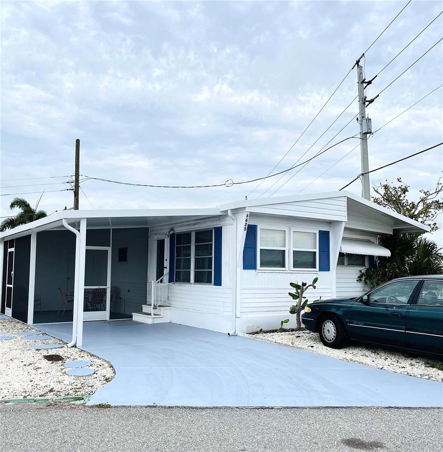 This 2-bedroom, 2-bath home in Trailer Estates 55+ Marina Community features a new roof, new screened room, new carport, and hurricane gutters on the front of the house. Enjoy a propane gas stove and oven, an attached laundry room with a new washer and dryer. Sold fully furnished, it also comes with three TVs and a cozy layout. Outside, enjoy a screened sitting area, an additional outdoor seating space, and your very own orange tree for your coastal lifestyle. A storage shed provides extra space for tools or hobbies.

Located in a Special Parks and Recreation District, this home has no lot rent, CDD, or HOA fees, with an annual park tax covering cable, internet, trash pickup, fire and rescue services, and access to extensive amenities. Residents enjoy a marina with boat slips (as low as $600/year), a private beach, waterfront pavilion, pool, hot tub, fitness center, shuffleboard, bocce ball, and over 60 clubs and social events. Don't miss this opportunity to own a beautifully updated home in one of Sarasota Bay’s most desirable 55+ communities! 

All information is subject to verification including square footage and flood map designation.