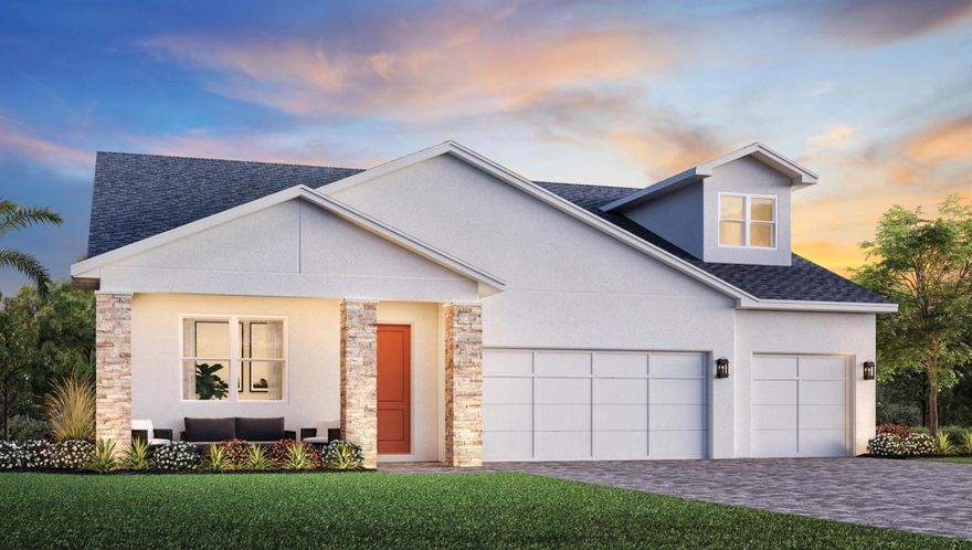 Under Construction. Discover refined living in the Phoenix Contemporary by Toll Brothers, crafted with designer-selected finishes that set this home apart. This 3 bedroom, 2.5 bath residence features upgraded 8' interior doors and a chef-inspired kitchen with premium finishes. Thoughtful upgrades include epoxy-coated garage floors, designer entry door and garage doors, and an exterior privacy wall on the lanai for added seclusion. Every detail, from the tile flooring throughout to the spa inspired primary bathroom, has been carefully curated for an elevated lifestyle. Located within a vibrant community offering resort-style amenities, this home is the perfect combination of style and function. Schedule your tour today and experience the Phoenix Contemporary for yourself.