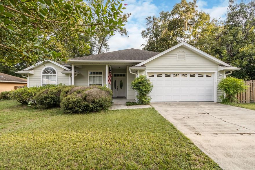 Welcome to your new home nestled in Newberry Oaks Subdivision! Originally 3 bedrooms and 2 bathrooms, currently being utilized as a 2bedroom/2bath plus office (reversible). Situated on an expansive corner lot, the property provides an abundance of room for outdoor activities, gardening, and relaxation. Say goodbye to HOA fees and hello to the freedom of personalization as you make this house your own. Pulling into the 2-car garage, you'll immediately appreciate the practicality and protection it offers for your vehicles and belongings. Inside, the thoughtfully designed layout encompasses a well-appointed laundry room complete with a utility sink, making household chores a breeze while keeping your home organized and efficient. Newberry water and sewer, Clay electric, Cox cable or AT&T. NO HOA. Location, location, location – this home has it all! Embrace the advantages of being just a stone's throw away from downtown Newberry, a quaint and vibrant community.  Sports enthusiasts will love the proximity to the Newberry Sports Complex and The Town of Tioga adds to the allure with its charming charm and amenities. Great access to Gainesville's offerings of The University of Florida, UF Health/Shands, Santa Fe College, HCNFRM, The Town of Tioga, and a variety of culinary delights and recreational activities.