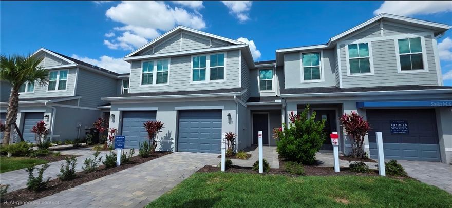 Stunning Model Townhome in Aurora at Lakewood Ranch – Fully Furnished Option Available!  Welcome to this beautifully designed 3-bedroom, 2.5-bath townhome located in the highly sought-after Aurora at Lakewood Ranch. This exceptional property showcases a professionally designed model home layout, offering modern finishes, thoughtful upgrades, and a move-in-ready experience.  Step inside to an open-concept floor plan filled with natural light, perfect for both everyday living and entertaining. The spacious kitchen flows seamlessly into the living and dining areas, creating a warm and inviting atmosphere. Upstairs, you’ll find three generously sized bedrooms, including a comfortable primary suite with a private bath. Enjoy the convenience of maintenance-free living, giving you more time to relax and enjoy everything this vibrant community has.  Aurora residents enjoy fantastic amenities including: Community pool, Family-friendly playground, Beautifully maintained grounds.  Bonus Opportunity: This is a professionally staged model home, and the furniture is available for purchase, making this an incredible turnkey opportunity for full-time residents, seasonal homeowners, or investors.  Located in the heart of Lakewood Ranch, you’re just minutes from shopping, dining, top-rated schools, and world-class Gulf Coast beaches.