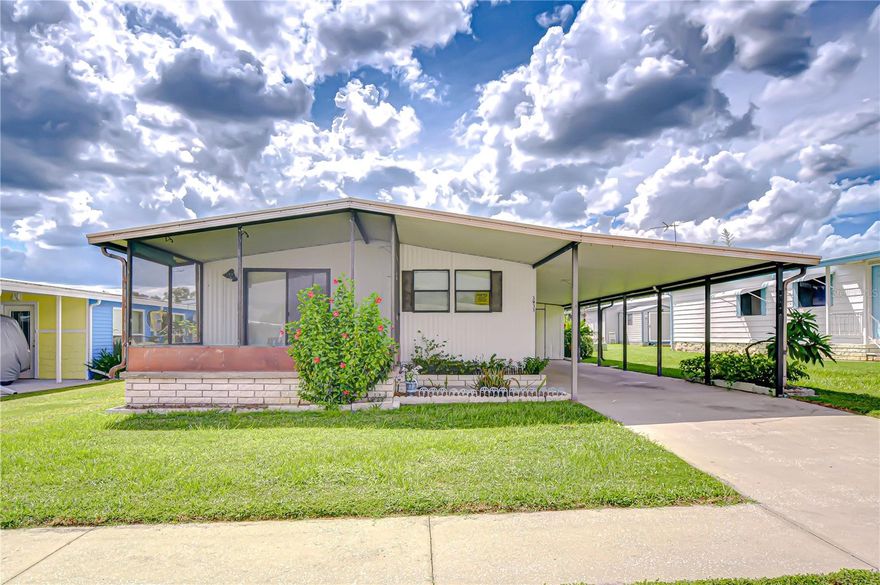 2 Bedroom 2 Bath ready for new owners! Imagine waking up on a cool Florida morning, stepping outside with your coffee and enjoying a relaxing morning on the screened lanai and knowing you’re exactly where you’re meant to be. That’s the feeling you’ll have at Terrace Park, a friendly senior community tucked between Zephyrhills and Wesley Chapel. It’s the kind of place where neighbors wave, game night at the clubhouse is a weekly highlight, and afternoons are often spent by the pool soaking up the sunshine. This two-bedroom, two-bath double-wide is ready for its next chapter and maybe it’s yours. Inside, the open floor plan makes the home feel bright and welcoming, the perfect space to relax after a long day of shopping at the outlet malls, maybe playing golf at the local golf course, a place to host friends for dinner, or simply stretch out and enjoy your own slice of Florida living. The layout offers both comfort and practicality, making it easy to settle in right away. Location couldn’t be better. Just a short drive puts you on SR-56, with quick access to shopping at Wiregrass, outlet malls, countless dining options, and top-notch medical facilities. Yet, when you return home, you’re greeted by peace and quiet away from the hustle, but close enough to everything you need. For snowbirds, this is the ideal winter retreat. It’s an affordable and welcoming place to enjoy the golden years with a sense of community and connection. Terrace Park isn’t just a place to live; it’s a lifestyle of ease, friendship, and Florida sunshine. This home is waiting for you ready to be filled with new stories, new memories, and the comfort you’ve been searching for.