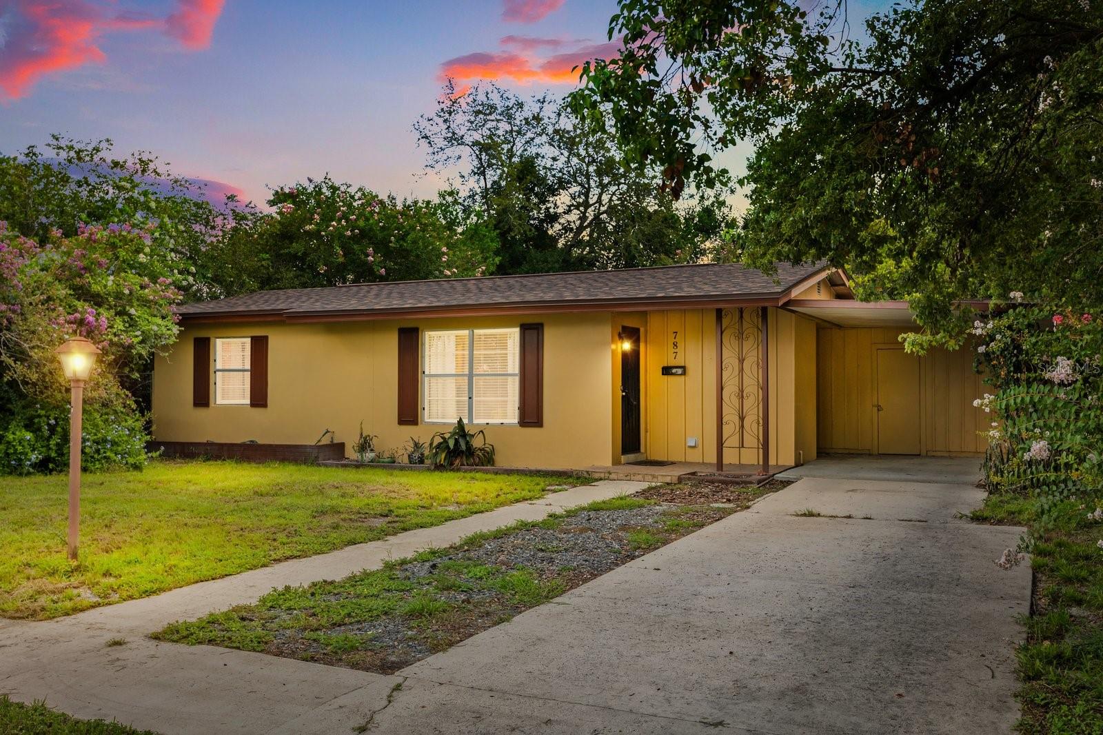 Welcome to this beautifully renovated, move-in ready home with a long list of 2024 updates. Recent improvements include a NEW ROOF, luxury vinyl plank flooring throughout (no carpet), new kitchen cabinets, granite countertops, sink, dishwasher, ceiling fans, light fixtures, 2" faux wood blinds, bathroom vanity, toilet, hot water heater, updated electrical panel, new plumbing valves, and a NEW DRAINFIELD in 2024. The interior and exterior have been freshly painted and the A/C was replaced in 2023. Enjoy a spacious lanai/sunroom overlooking a large, fully fenced backyard perfect for entertaining or relaxing in privacy. Centrally located near I-4, schools, the hospital, movie theater, Amazon distribution center and just 30 minutes from New Smyrna Beach or Daytona Beach. You’re also within 40 minutes of Disney World, making this a convenient and connected place to call home.