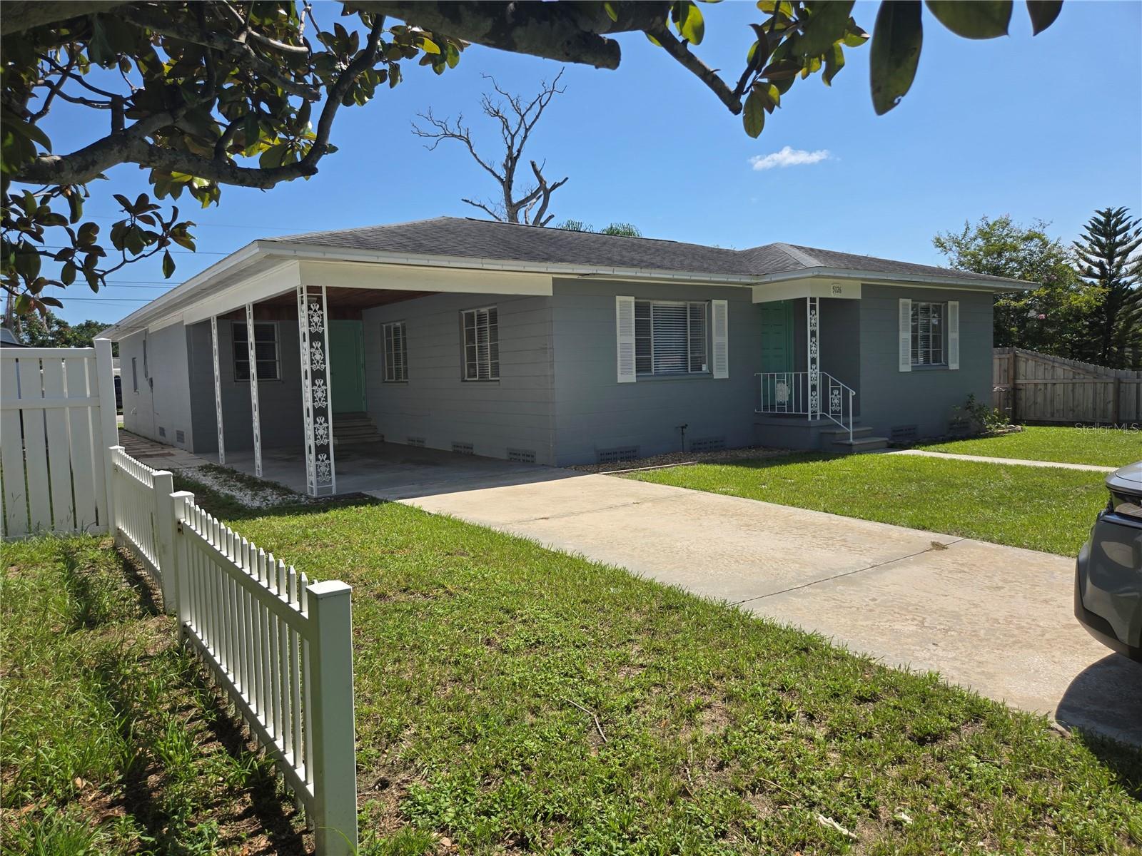 Great 3 bedroom 2 bath home recently remodeled kitchen and hall bathroom. Freshly painted, new blinds ceiling fans and hardwood floors. Split floor plan with exterior entry to primary bedroom there is an attached garage and carport. Washer and dryer hook up in garage. This will not last