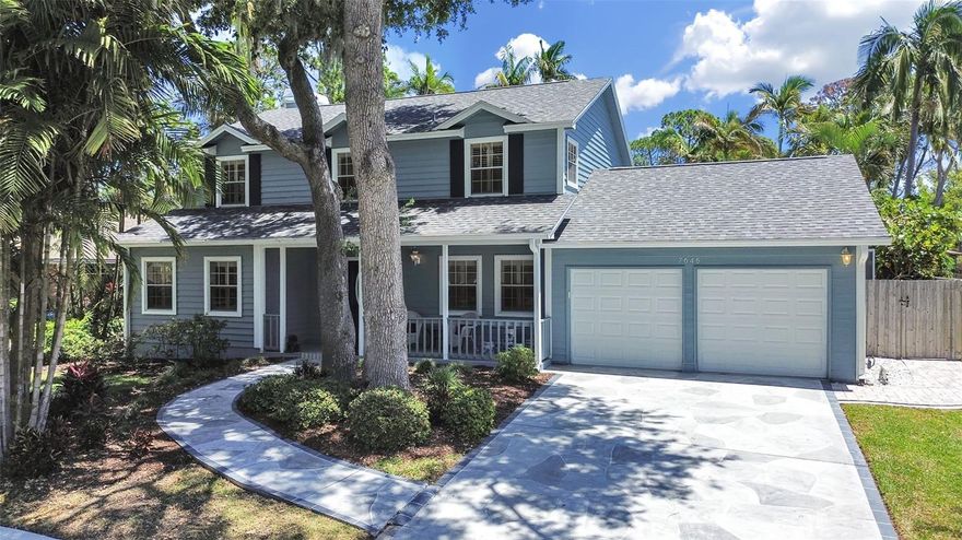 ** All Inspections have been completed prior to listing and are available for review upon request** Step into this beautiful coastal contemporary oasis just minutes from the beach in exclusive Crossing at the Narrows. This two story home features 3 bedrooms + Loft, 2.5 baths (with an addition shower in the laundry room), 2 car garage and large screened in pool area. The serene backyard retreat features two patios, an upper deck with a tranquil water feature, and a screened-in pool, plus an additional private grilling deck—perfect for entertaining or relaxing outdoors year-round. Inside, this spacious home offers multiple living areas, including a separate living room, dining room, family room, loft, and Florida room—providing flexibility for gatherings, work-from-home space, or quiet retreats. The gorgeous updated kitchen showcases a large granite island, stainless steel appliances, induction cooktop, warming drawer, wine refrigerator, and more—ideal for both everyday living and hosting. Upstairs features all 3 bedrooms, loft with balcony, and 2 updated bathrooms. The Primary retreat features a large Updated bathroom with walk in closet, and double vanity. Additional highlights include Plantation Shutters, a new fenced backyard, and a water softener for added comfort and convenience. Located in a prime Seminole location just minutes from Seminole City Center shopping, dining, and entertainment—and best of all, NO HOA. Some additional items of note include - Both HVAc systems new in 2023, Pool Pump 2020, New Roof, Chimney Cap and Chimney Siding new in 2025, Exterior Paint 2025, Screened Cage and Patio extended in 2023.  This is truly a must-see home in an unbeatable location! This home was NOT impacted by Hurricane Helene floodwaters.