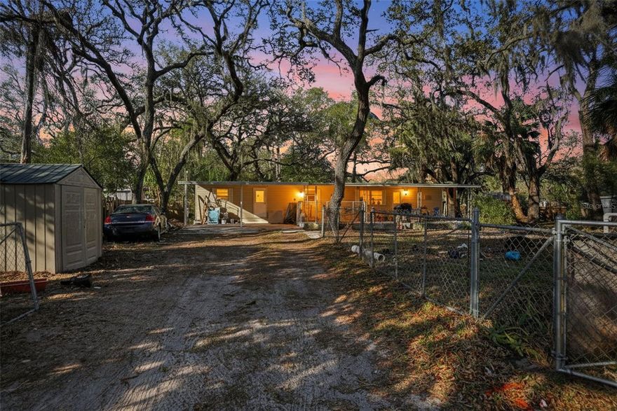 INCOME PRODUCING!!! This 1 bed 1 bath home is on a 1/4-acre lot that has No HOA and No CDD. Monthly rental income is $850 Month-to-month lease in case buyer wants to occupy the house or raise the rent.