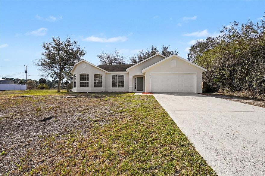 Welcome to this wonderful 3-bedroom, 2-bathroom home with a two-car garage in a quiet Palm Bay neighborhood!
This property offers excellent privacy with a private fenced-in backyard and no neighbors on both sides. The interior features a separated living room and family room, along with a dedicated dining room. The large primary bedroom includes a walk-in closet and an attached ensuite bathroom complete with a garden tub, dual sinks, and a separate standing shower.
Enjoy a fantastic location with excellent schools and shopping nearby. Schedule your showings today!