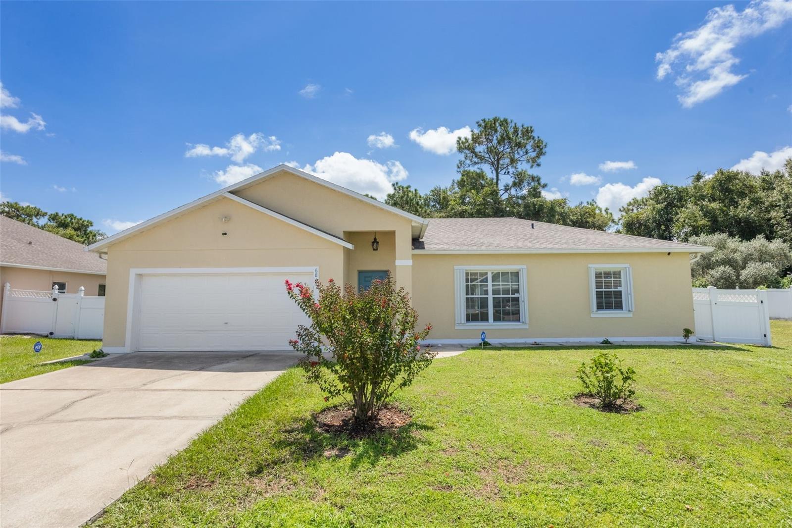 Opportunity awaits! Brand new roof in 2024. Interior features boast almost 1800 square feet including formal living, dining and family rooms. Split floor plan with spacious master suite with walk-in closet plus double sink vanity, garden tub and separate shower. Centerpiece kitchen comes with all the appliances. Secondary rooms are oversized including one which is 16x 12 and both have awesome walk-in closets for plenty of storage. Indoor laundry room and a 2 car garage make this home the complete package. Fully fenced white vinyl fence offers a huge private backyard with Avocado, Mango. Guava and Lime trees. Offered by the original homeowner makes it that much special for the next owner. Easy access to restaurants, shopping including new Sprouts and TJ Maxx.
