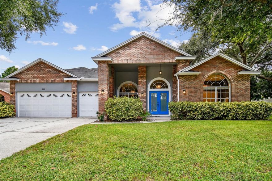 **MULTIPLE OFFERS RECEIVED - HIGHEST AND BEST DUE WEDNESDAY 10/18 @12pm.** Welcome to tranquil Silver Glen in the heart of Ocoee! With 5 bedrooms, 3 bathrooms, and just under 2,900 square feet of living space, this single-story pool home is waiting for you! Tucked away at the end of a peaceful cul-de-sac, the .31-acre lot provides ample privacy and plenty of space for all of your needs. As you step inside, 10-foot ceilings and large windows give the home a grand and open feel while allowing natural light to flood the interior. The heart of the home is the sizable kitchen that features refinished cabinets and new hardware (2023), granite countertops, newer stainless steel appliances, an island with bar seating, desk space, and a breakfast nook. This house is an entertainer’s dream! The semi-open floor plan seamlessly connects the kitchen and family room, but also gives you the option for a separate entertaining space in the dining and living rooms. Both living areas and the primary suite have easy access through large slider doors to your own private outdoor oasis, which features a massive 35,000 gallon pool with spa, covered patio, multi-level cool deck, and screen enclosure. Recent updates include a renovated guest bathroom (2023), new A/C (2023), new interior and exterior paint (2023), new frosted front door glass (2023), new exterior lighting (2023), and a new pool pump (2022). Finally, if you have a green thumb or a love for fresh, homegrown produce, you'll appreciate the 10+ fruit trees on the property. Enjoy oranges, bananas, avocados, mangoes, limes, and lemons picked from your own backyard! Don’t wait! Schedule your private showing today!