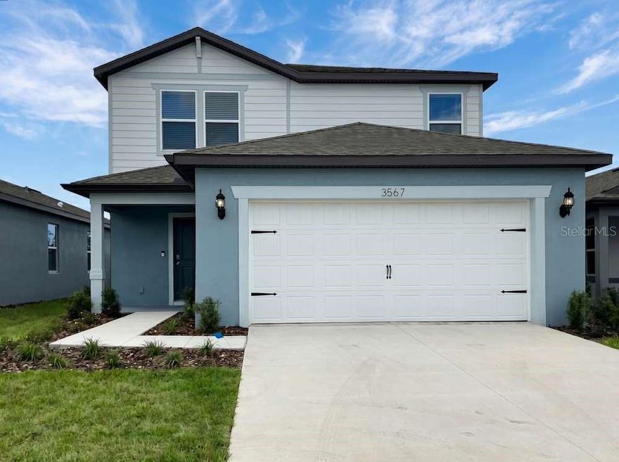 One or more photo(s) has been virtually staged. This home includes quality amenities, required resident services, Smart Home technology, and professional maintenance through ProCare®. Estimated total monthly payment is $2,675.90, which includes the base rent of $2,499.00 plus required resident services: Air Filter Delivery Fee ($9.95), Community Internet ($38), Landscaping Fee ($79), Smart Home with video doorbell ($40), and Utility Billing Service Fee ($9.95). Base rent may vary depending on the lease term selected. Please refer to the listing for a full price breakdown. Pricing and availability are subject to change and application approval. This home is located in Caldera, a planned community featuring newly constructed 3–4 bedroom homes with stainless steel appliances, quartz countertops, and kitchen islands. Residents benefit from a convenient location with access to major highways for travel to Tampa, Orlando, and Lakeland. Invitation Homes provides professionally managed rental properties that include Smart Home technology and private yards. Required resident services are part of the Lease Easy bundle and are billed monthly in addition to rent. Additional monthly fees may apply for pets and pools in accordance with community guidelines. Home Features and Amenities: Air Conditioning, Fenced Yard, Garage, Kitchen Island, Long Lease Terms, Open Floorplan, Patio, Pet Friendly, Primary Bedroom on Main, Quartz Countertops, Recessed Lighting, Single-Story Home, Smart Home System, Stainless Steel Appliances, Tile Flooring, Walk-In Closet, Washer/Dryer Hookups, and professional management by Invitation Homes.