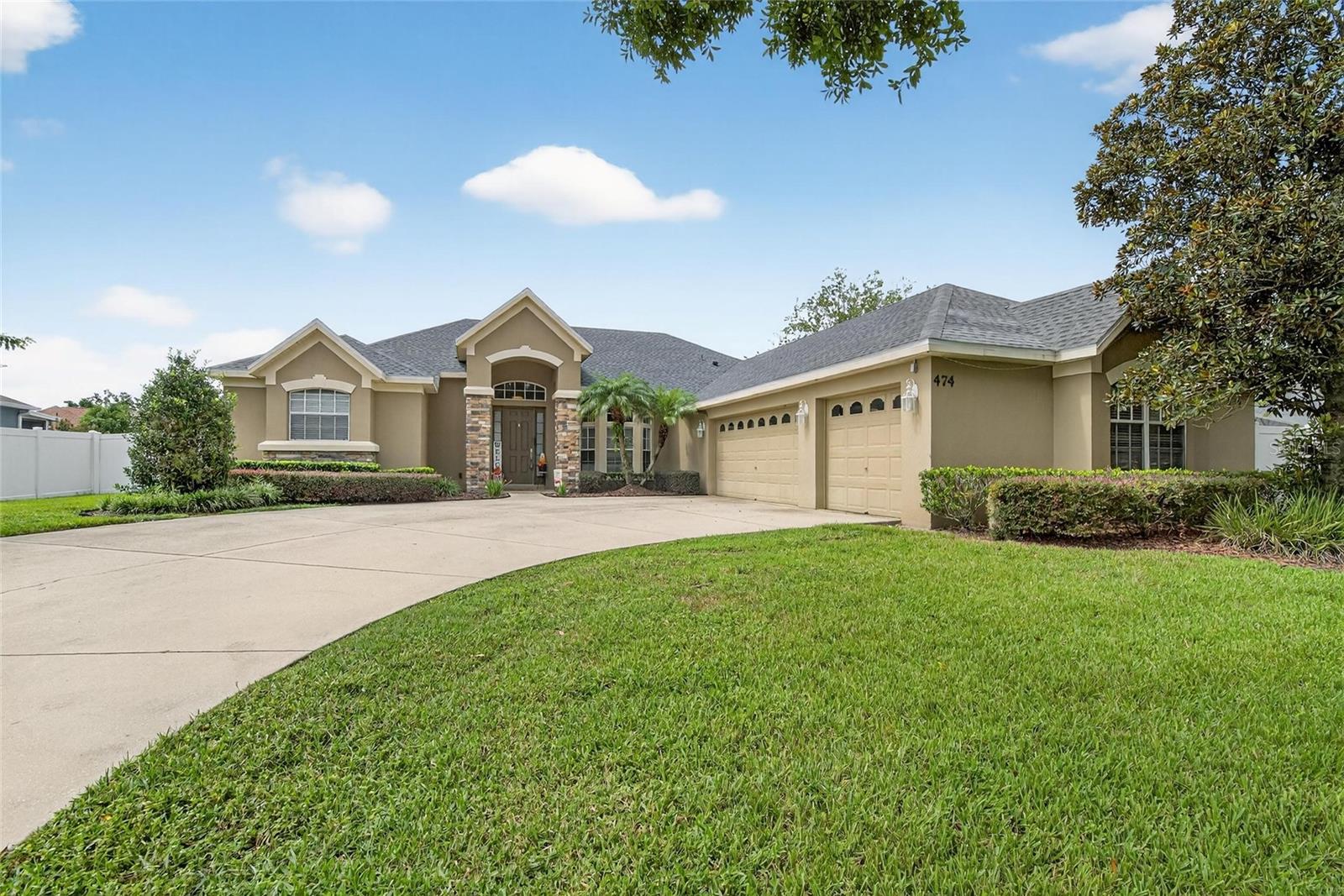 Discover this beautifully updated 2,635 sq ft Auburndale pool home offering 4 bedrooms, 3 full bathrooms, a private office with built-in cabinetry, and a 3-car garage on a large .35 acre lot in the desirable gated Auburndale Estates community. The home features fresh interior paint, freshly painted cabinets, and luxury vinyl plank flooring throughout the main living areas. Step outside to enjoy Florida living with a large screened lanai, private inground pool, above ground spa, and plenty of backyard space. Living in the Estates of Auburndale, you are minutes to I 4 for Tampa/Orlando commutes. Residents enjoy a community pool with kiddie pool, playground, basketball court and a preserved turtle sanctuary. This move-in ready Auburndale home combines modern updates, community appeal, and the relaxed lifestyle you are searching for in Central Florida.