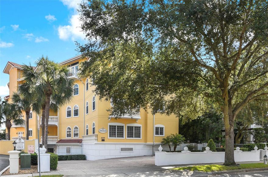 It’s a New Year! Make a move to The Versailles of Winter Park! This exclusive, luxury property is located just steps away from the renowned "Park Avenue," known for its excellent dining, shopping, and special events such as Art Festivals and Concerts. This exquisite development is comprised of only 7 private residences, each offering over 3100 square feet of spacious one-level living and private 2-car garages. As you step out of the elevator, you are greeted by the charming 4th-floor lobby, granting access to just two private homes on this level. The 450 residence makes a grand entrance with its double-door entryway, leading to a generous and open living space featuring high ceilings exceeding 9’, elegant wood floors, crown molding, and custom cabinetry and shelving with accent lighting. A custom electric fireplace with a mantle adds ambiance and character to the room, and French doors open onto a large balcony perfect for outdoor entertaining. The adjacent dining room is equally impressive, easily accommodating a large table for 10-12, with additional space for a buffet or other dining needs. The den/office, situated off the main living area, boasts a wall of built-ins with two desk areas, open shelving, media space, cabinets with lighting, and file drawers. There's still ample space to relax, read, or watch TV in this versatile area. On the way to the kitchen from the living area, you'll find an integrated bar armoire equipped with a sink, beverage refrigerator, and storage, making it effortless to serve your guests. The kitchen itself features a tray ceiling, recessed lighting, a wealth of rich wood cabinets with under-cabinet lighting, an eat-in area with newer lighting fixture, a closet pantry, and a spacious center island with plenty of storage and newer pendant lighting. The split-bedroom layout ensures privacy for the expansive primary suite, which can be accessed through a double-door vestibule entrance. This suite includes new upgraded carpeting, crown molding, a substantial customized walk-in closet, and double Pella French doors opening onto the balcony. The primary luxury bath boasts double marble vanities, updated vanity lighting, a spa tub, a large walk-in shower, and a water closet with a bidet. The additional bedrooms are generously sized and offer en-suite baths, customized closets, newer upgraded carpeting, and newer Pella sliding doors to a balcony. The property itself is meticulously maintained, featuring lovely landscaping, well-kept walkways, and a patio area. Don't miss the chance to live at one of the most coveted addresses in Winter Park, and enjoy the fabulous lifestyle this residence has to offer. Room Feature: Linen Closet In Bath (Primary Bedroom).