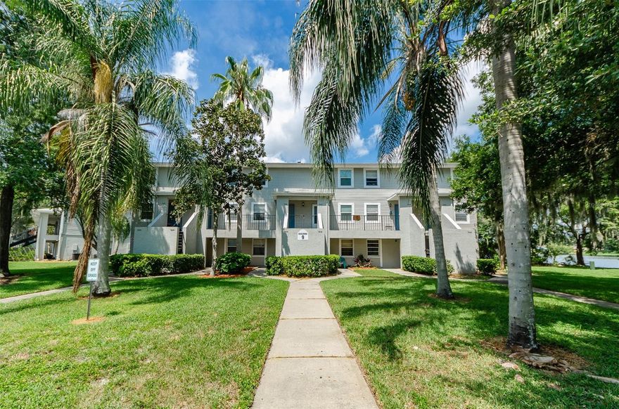 Nothing at all to do in this Ground Floor, corner 1 Bedroom and 1 Bathroom Condo in the gated community of WATERSIDE! This freshly painted unit features tiled floors, newer custom kitchen with granite counters, stainless appliances, new impact windows and doors, newer AC (2019) & newly screened in Patio with stunning views at the Hillsborough River!. Additional features include a Laundry closet with Newer Stackable Washer and Dryer & updated bath. Being a corner unit it has extra side windows for light, privacy and quiet. Unit comes with ONE ASSIGNED parking space. Gated Community features Club House, GYM, POOL, Playground and more. WATERSIDE in located 3 miles from Busch Gardens, 5 miles from USF, 15 miles from the Tampa Airport -a super convenient location!!!