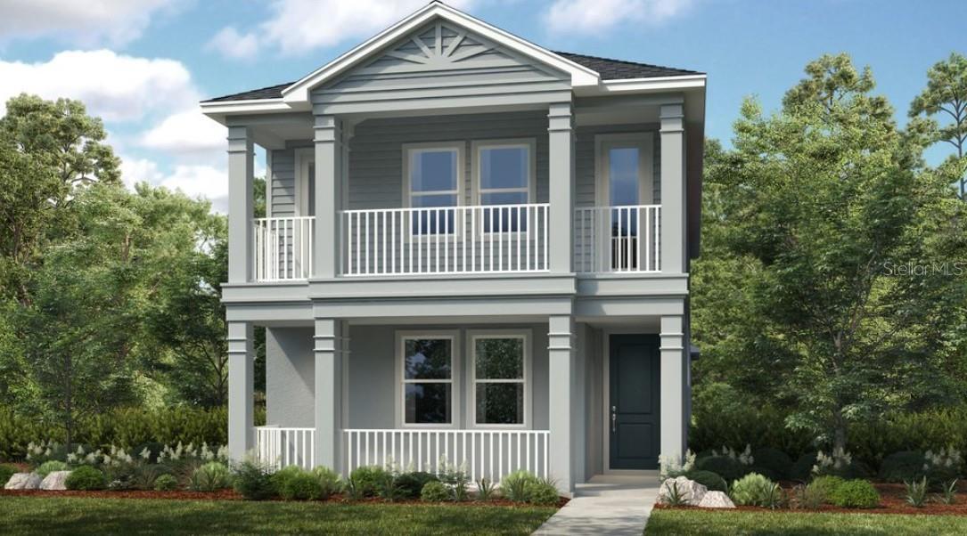 Under Construction. New Construction – September Completion! Built by Taylor Morrison, America’s Most Trusted Homebuilder. Welcome to the Baldwin at 5154 Goldfinch Drive in The Waters at Center Lake Ranch. This inviting new home offers a thoughtful layout with space to relax and entertain. A formal dining room leads into a spacious great room and designer kitchen, complete with a casual dining area and sunny lanai for enjoying the Florida outdoors. A secondary bedroom suite sits near the foyer, while upstairs features a luxurious primary suite with dual sinks and a large shower, plus two additional bedrooms, a full bath, laundry room, and a private balcony. The Waters at Center Lake Ranch is nestled in a master-planned community just south of Lake Nona. Residents enjoy natural gas homes, scenic conservation wetlands, multi-use trails, and walkable neighborhoods. With easy access to Medical City, major highways, and recreational destinations, this community offers an enriched lifestyle in a rapidly growing area. Additional Highlights Include: Downstairs bedroom and full bathroom in place of flex, shower in place of tub at downstairs bathroom, double doors at casual dining room to lanai, double balcony, 8' interior doors, extended covered lanai, and all appliances included. Photos are for representative purposes only. MLS#O6333580