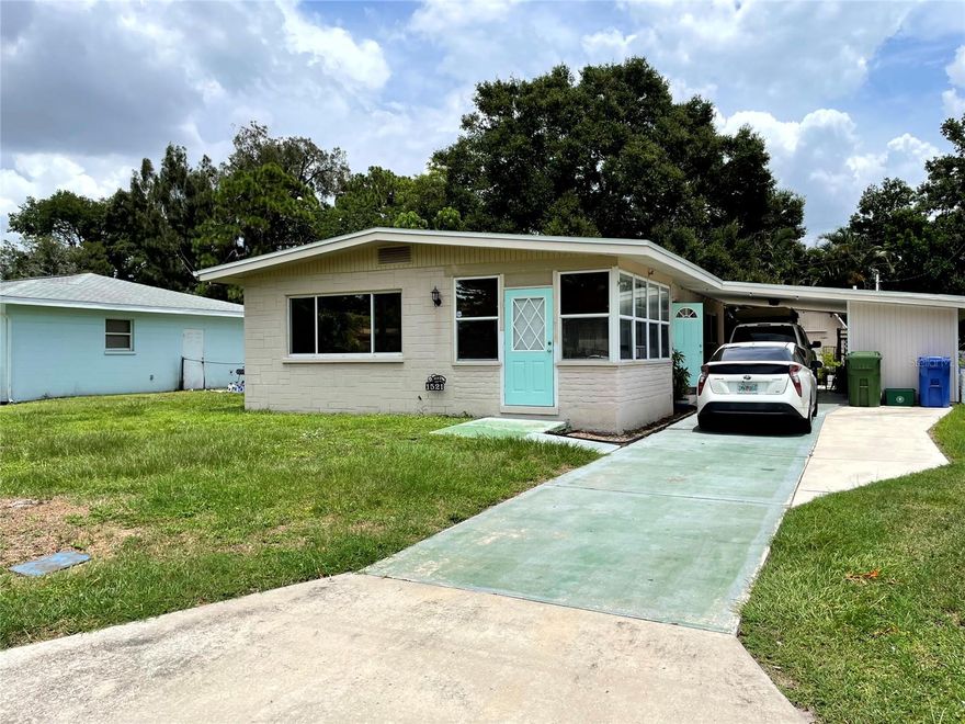 ***Back on the Market --- Buyer's financing fell thru.  Don't miss this "2nd chance" on a great West Bradenton Block Home [Title Insurance done; Home Inspection done (currently in another party's name); 4 Point Inspection done (currently in another party's name).  4 Point Inspection Repairs professionally done; WDO Inspection done (currently in another party's name); and Survey done (currently in another party's name)***.  Stay cool in this cute, block home - - the seller just installed a new A/C system (July 2023) * A new roof was installed in 2019 * Oversized city lot (144' deep) - - features a large storage shed out back * Windows are either horizontal sliders, or single & double hung * Covered carport parking to keep your vehicle cool and groceries dry * Close to the 17th Street Tennis Courts and City Park * Property NOT in a flood zone according to CoreLogic's Real List Maps * Easy access to downtown Bradenton, Palmetto and Sarasota * Nice Bonus Room (at front entrance) can be used as an office, or a hobby room*