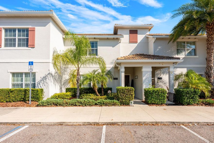 Immaculate, stylish, and completely TURNKEY, this beautifully furnished 4-bedroom, 3-bath townhouse is located in the highly sought-after STOREY LAKE RESORT in Kissimmee. Built in 2015 and offering a PEACEFUL POND VIEW, this two-story home is perfectly suited as a SHORT-TERM RENTAL investment or a vacation-style primary residence—all furnishings and appliances are included. The OPEN-CONCEPT main level is designed for effortless entertaining, featuring stylish ceramic tile flooring throughout, a spacious Living Room with a MODERN ACCENT WALL, and a Dining area highlighted by a contemporary light fixture and decorative wall detail. Sliding glass doors lead to the covered rear porch and screened lanai, where your PRIVATE IN-GROUND POOL creates the ultimate indoor-outdoor retreat. At the heart of the home, the Kitchen overlooks both the living and dining areas and showcases solid wood cabinetry, GRANITE COUNTERTOPS, a large center island with breakfast bar seating, and a sleek backsplash—ideal for gathering with family and guests. A generous FIRST-FLOOR CARPETED BEDROOM and full bath provide flexibility for guests or multigenerational living, while elegant PICTURE-FRAME MOLDING along the hallway walls adds a refined touch. Upstairs, the Primary Suite serves as a tranquil escape with a STRIKING ACCENT WALL, built-in closet, and a well-appointed EN SUITE BATH featuring dual sinks, a tub/shower with glass enclosure, and a private water closet. Two additional CARPETED bedrooms—one thoughtfully decorated with a Disney theme and the other with a sports theme—share a STYLISH FULL BATH with dual sinks and a step-in shower. A conveniently located laundry closet with washer and dryer completes the upper level. Located within a GUARD-GATED, resort-style community, Storey Lake offers an impressive array of FAMILY-FRIENDLY AMENITIES, including a resort pool, lazy river, splash pad, clubhouse, fitness center, sports courts, playgrounds, and walking trails. Just MINUTES FROM WALT DISNEY WORLD, Disney Springs, Universal Orlando, shopping, dining, and major highways including US-192, SR 417, and I-4, this home combines luxury, convenience, and income potential. Whether you’re seeking a HIGH-PERFORMING VACATION RENTAL or a resort-inspired home base near the theme parks, this exceptional Storey Lake townhouse checks every box. Act quickly—this GEM won't last long!
