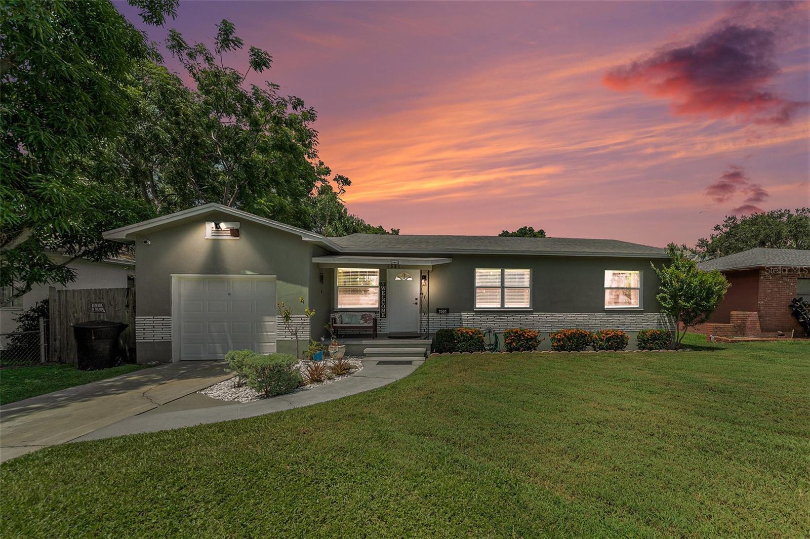 This well-cared-for home is located in the Lakeside Subdivision, just a short distance from Lake Maggiore. Previously renovated in 2018, the property has been maintained by the current owners and offers a blend of modern updates and comfortable living.The 2018 improvements included the roof, windows, HVAC system, garage door, kitchen, appliances, bathroom, flooring, and interior fixtures. These updates have remained in good condition and provide a strong foundation for the next owner.The home features an open layout with a combined living and dining area that leads into a spacious kitchen with shaker-style cabinetry, granite countertops, stainless steel appliances, a breakfast bar, and a casual dining nook. Durable wood-look tile flooring runs throughout the entire home.The bathroom includes an oversized tub and modern finishes. Two bedrooms provide generous space and natural light, while a third room—located just off the kitchen—provides flexibility for a variety of uses.Outside, the front porch offers a quiet spot to enjoy the surroundings. Conveniently located with access to local parks, roadways, and other amenities, this home is turnkey ready with plenty of potential.