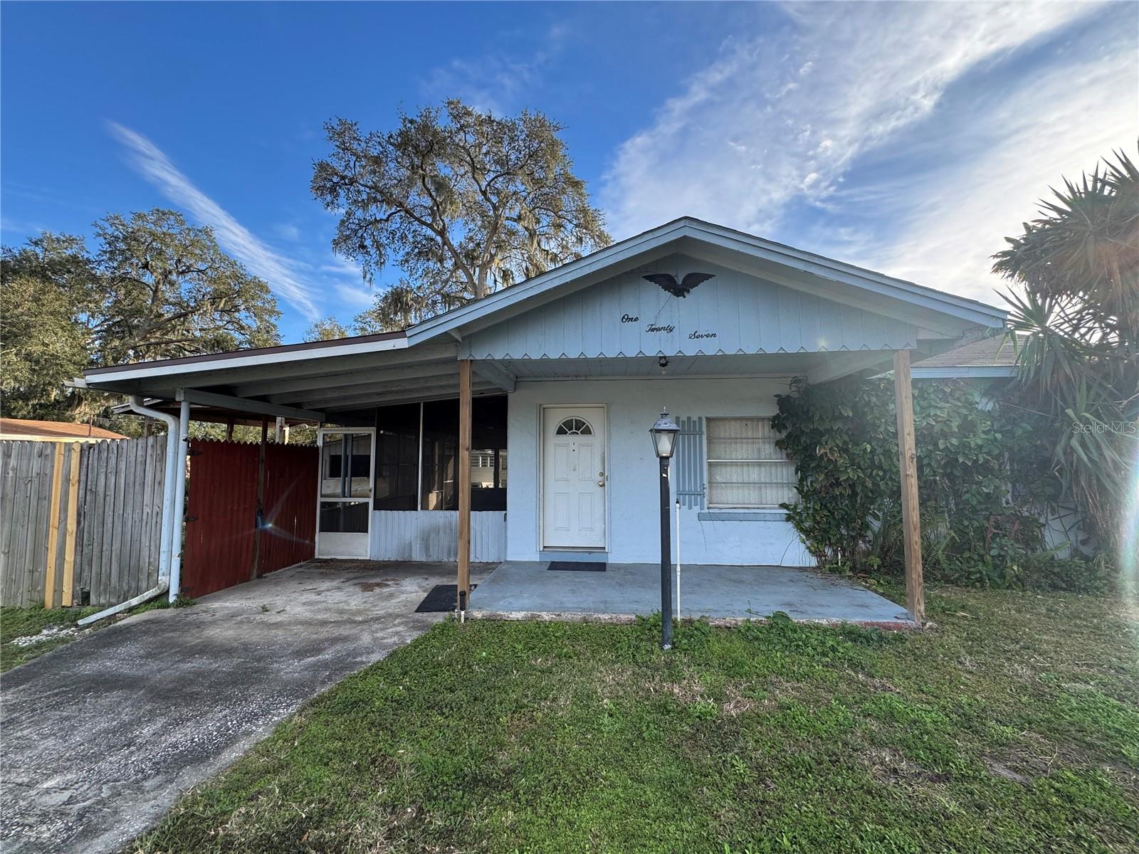 Discover the charm and character of this 2-bedroom, 1-bath home nestled in a great Auburndale neighborhood close to shopping, dining, and other amenities. With a little TLC, this property is ready to shine and become the perfect place to call home.
The spacious corner lot offers plenty of room for outdoor activities, gardening, or even future upgrades. The open barn provides additional storage or workshop space, catering to all your hobby or project needs. You'll also appreciate the convenience of the washer and dryer located on the screened porch, making laundry a breeze while enjoying the Florida weather.
Whether you're looking to invest or create your dream home, this property is a canvas waiting for your personal touch. Don’t miss the opportunity to bring this charming fixer-upper back to life!