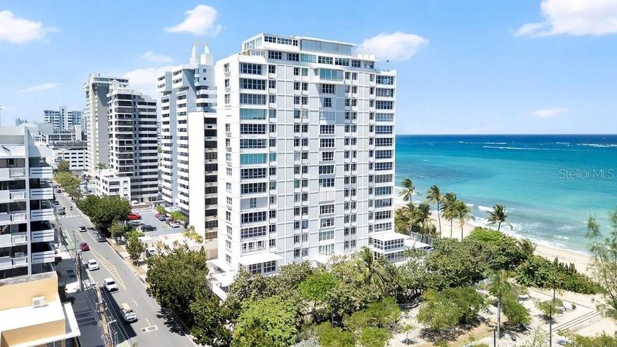Finally! Your impeccably designed and finely appointed beachfront zen retreat in the middle of the city is here. Located in the most desirable location within Condado, you are a mere 3 min walk to fine dining, the best schools, grocery, gym, and all your new friends, right on one of the Caribbean’s premier kite surfing beaches . 

Condominio Las Olas is a boutique and intimate beachfront building offering an abundance of natural light, open concept design, with views of the park and Atlantic ocean from each room. With an ample two bedroom, two bath layout, this serene residence comes turn key, leaving nothing left to chance. Full generator, cistern and one deeded parking, and guest parking available.  HOA: $493, CRIM: $1685, Hazard Ins. included in HOA