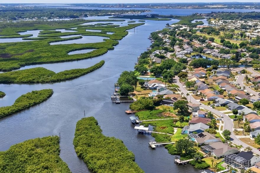 Discover your DREAM WATERFRONT RETREAT! This lovely 4-bedroom and 2-bath home offers the perfect blend of modest luxury, craftsmanship, and everyday coastal serenity. Perfectly positioned along the water’s edge, this beautifully updated home is located in the tree lined community of Braden River Lakes. A hidden treasure, this property is tucked in the desirable back portion of the community which offers effortless access to the Manatee River and the Gulf by boat. Elevate your waterfront lifestyle with newer decking, pilings, & boat dock, along with brand new lighting and a shade-producing dock cover. Boating enthusiasts will appreciate the 13,000 lb. custom remote boat lift, recently dredged water depth, running water, and a 30-amp utility outlet. Whether you are heading out for a morning cruise or hosting a sunset gathering, this space is designed for both convenience, adventure and relaxation. Upon entering this truly immaculate home you are welcomed with immediate gorgeous views of the water. Added extras are the gleaming wood floors, vaulted ceilings and a custom designed gourmet "chef's kiss" kitchen. Perfect for entertaining and as functional as it is stunning. The kitchen is outfitted with TOP-OF-THE-LINE Viking appliances including a 6-burner gas range, lovely high cabinetry with under lighting, sleek quartz countertops, and a breakfast bar that opens to the eat-in space and family room. If you are hosting a larger gathering there is also a front sitting room and traditional dining room. The spacious primary bedroom has an ensuite bath with soaking tub, large separate shower, a nice sized walk-in closet and a separate doorway out to the beautiful, enclosed pool. The other side of the home offers separate space for family and guests with 3 additional bedrooms and full bathroom with a convenient door that also opens to the pool. Step outside to your fully enclosed patio and beautiful private pool oasis. Perfect for lounging or soaking in the coastal breezes in the nature like preserve setting. Every detail of this property has been thoughtfully upgraded for comfort, low maintenance and peace of mind: newer hurricane-rated windows and garage door, landscaping, a durable polyaspartic-coated garage floor, and epoxy coated pool patio deck. Braden River Lakes also offers great community amenities. The playground, pickleball-tennis courts and pool are only a short stroll away. Convenient shops and great dining options are right down the street, and don't forget about Anna Maria Island, Sarasota and Siesta Key, all only a short drive away. DO NOT miss out, this move-in ready and meticulously updated WATERFRONT GEM offers a rare opportunity to live the lifestyle you’ve always imagined.