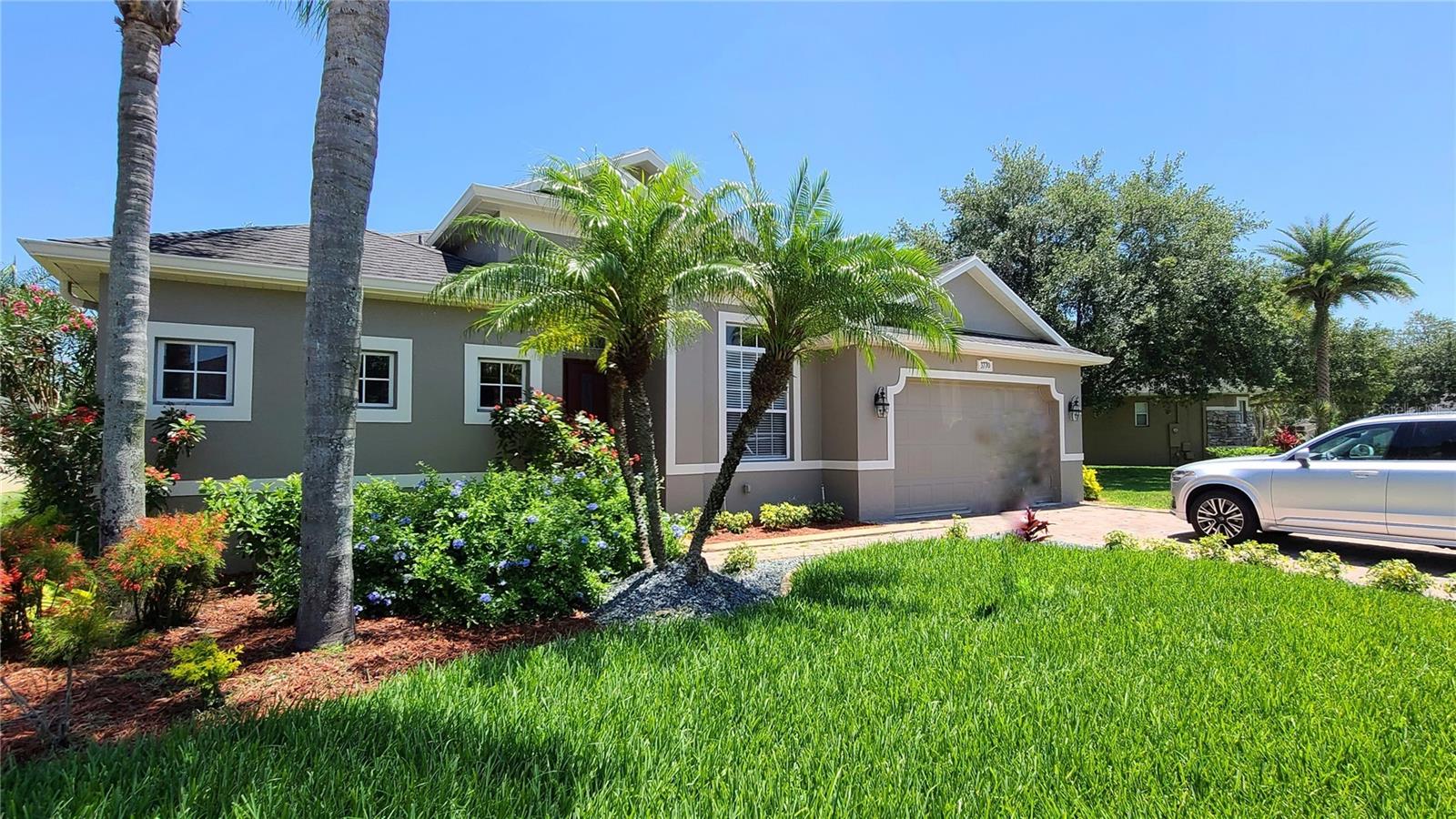 NOW VACANT!!! Amazing opportunity to rent in the highly sought after Oviedo neighborhood, The Sanctuary! This Gorgeous 3 bed, 3-1/2 baths, plus a den/office, one story home, is located on a quiet cul-de-sac with an amazing view of the pond in the back. Beautiful kitchen with granite counter tops, plus bar stool sitting area and open to the family room and dinette. New stainless steel refrigerator. Freshly painted inside with neutral/modern grey tone paint colors, main living area and master bedroom have lighter wood looking laminate flooring, plus ceramic tile in family, dining, kitchen, bath and den, plus new carpet in bedrooms. Large master suite with nice walk in closet, master bath has an amazing garden tub with separate shower, plus granite counter with elegant bowl sinks. A very spacious floor plan with split bedrooms and a guest half bathroom, plus separate formal dining. Sliding doors off the living room lead out to the nice size fenced back yard, a covered porch area with pavers extended for enjoying no rear neighbors and a gorgeous pond view with conservation behind. This home comes equipped with an inside laundry room and utility sink in the garage. You can find a resort style club house featuring the community pool, splash pad, fitness center, tennis, soccer, basketball, Volley ball and playground. Zoning is top rated for schools. Conveniently located close to, 417 and UCF, close to shopping, Oviedo Mall and the new Oviedo on the Park. Equal Housing Opportunity