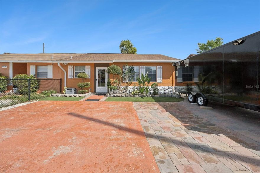 Welcome home to this charming 3-bedroom, 1-bath half duplex featuring a bright, open-concept layout designed for comfortable living and easy entertaining. Ideally located in the heart of Orlando, you’ll enjoy convenient access to the airport, parks, shopping, and dining.
Step inside to discover beautiful new tile flooring that flows throughout the home. The kitchen, located just off the entry, features stainless steel appliances (2021) and opens seamlessly to the spacious living and dining areas—perfect for gathering with family and friends.
The oversized primary suite offers a relaxing retreat, complete with a walk-in closet accented by unique bamboo walls that add warmth and character. The shared bathroom was tastefully updated in 2022. The versatile third bedroom can easily serve as a home office, guest room, or flex space to fit your needs.
Additional highlights include an indoor laundry room with a tankless water heater (2023), a roof just 6 years old for added peace of mind, and an exterior storage area for extra convenience. Step outside to enjoy the generously sized, fully fenced backyard featuring a beautiful travertine tile porch—ideal for outdoor entertaining or simply unwinding.
Whether you’re searching for a place to call home or a great investment opportunity, this property offers the perfect blend of comfort, style, and location.