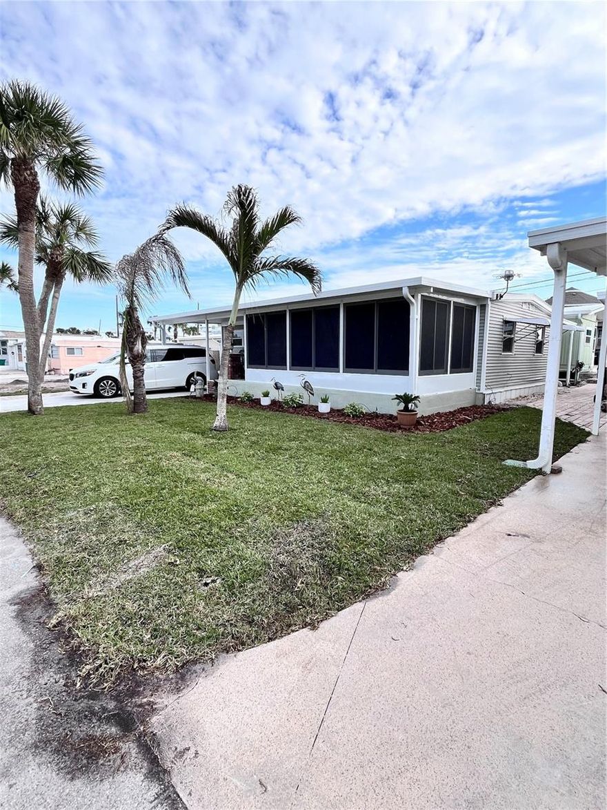 Location, location, LOCATION — this is BEACH living at its best! Just steps from the sand on Manasota Key, this beautifully updated 2-bedroom, 2-bath home sits in the highly sought-after Gulf to Bay community, where the beach is literally your backyard. Wake up to salty air, enjoy morning coffee and evening sunsets from the beach, and embrace the laid-back coastal lifestyle everyone dreams about. Inside, you’ll love the new A/C, newer appliances, and sleek quartz countertops, all designed for easy, carefree living. A three-year seasonal lease is already in place, providing income potential, yet the buyer is not obligated to continue it, offering flexibility for full-time, seasonal, or investment use. Located on the Lemon Bay side, residents enjoy access to a private boat ramp, waterfront pavilion, and a welcoming clubhouse that adds to the vibrant community feel. Sold turnkey and move-in ready, this resident-owned 55+ Gulf to Bay cooperative spans 7.5 acres with private beach access — beach, beach, BEACH… this is the one everyone waits for.