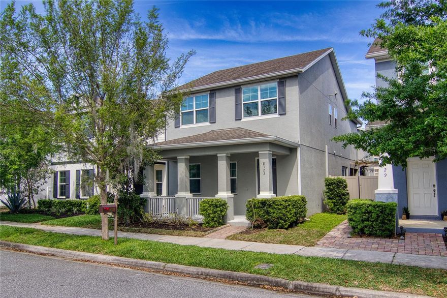 Beautiful 4 bedroom, 3.5 bath home located in the highly sought-after subdivision of Windermere Trails. The first floor has tile flooring and a spacious kitchen equipped with granite countertops, 42'' cabinets, a center island, and a walk-in pantry. Step through the dining room to a beautifully finished courtyard, complete with a private fence and elegant stone pavers. Upstairs, you'll find an additional room with double doors, perfect for a gathering space or home office. The primary bedroom features a large walk-in closet for ample storage. All interior has recently been painted, all carpets upstairs in the main home are new, as well as the AC unit is brand new, ensuring comfort and efficiency. This beautiful home layout provides the opportunity to convert this four bedroom home into six bedrooms. One of the rooms downstairs can easily be converted, as it’s already closed off; you just need to add a closet. Additionally, the loft upstairs is also closed off and simply missing a closet, offering another potential bedroom. This home has a separate private one - bedroom apartment above the garage, featuring a kitchenette, walk in closet, private entrance, and its own washer and dryer with a four month old A/C unit. Conveniently located off Winter Garden Vineland Rd. This home provides easy access to I-4, 429, and is just a short distance from all Disney Theme Parks. Enjoy the benefits of low HOA fees and being close to exceptional A+ schools.