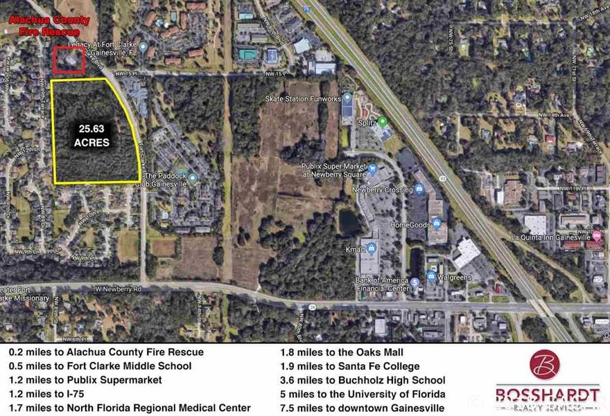 Pending, Continue to show. Perfect site for Assisted Living Facility, Multifamily, Institutional etc. On bus route and next door to fire station/EMS, minutes to North Florida Regional hospital, shopping, entertainment and I-75. Well - 4 inch.