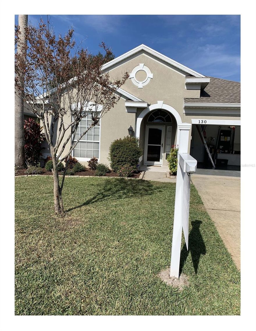 This gorgeous home situated in the sought-after, gated Saxon Woods Community is a must see! As you walk through the front door you'll be greeted by an abundance of natural light, neutral wall tones, 9ft ceilings, crown molding throughout and durable wood floors. The open floor plan features 2,134 square feet including a spacious owner's suite (14x13) and stunning kitchen overlooking the living room, dining room and breakfast nook. The gourmet kitchen (16x10) boasts 42 inch custom cabinets with decorative molding, modern hardware, stainless steel appliances including wine fridge and profile range, upgraded granite counter tops, over-sized island (8x4) with seating, stylish tile backsplash, 20 inch floor tile, window above sink and recessed lighting brighten the space. Spacious owner's retreat offers walk-in closet with custom built-in shelving maximizing the space, crown molding, plenty of natural light leading to the private bathroom with walk-in shower and soaking tub, over-sized window and elegant double vanities. Backyard oasis features screened back lanai (23x9) with pavers, double fans, tv mount, fenced yard, no direct rear neighbors and extended paver patio (15X13) perfect for entertaining. Upgrades include new roof (2020), gutters and downspouts (2020), lanai rescreened (2019), water heater (2019), new attic insulation (2021), air conditioner ducts resealed (2021), fresh interior paint (2021), owner's suite custom closet (2021) and fresh landscaping. HOA includes access to community pool, playground and gated entrance for the low cost of $83/month. Centrally located just minutes from major highways, restaurants, shopping, and entertainment. Come see for yourself. ;Water: City