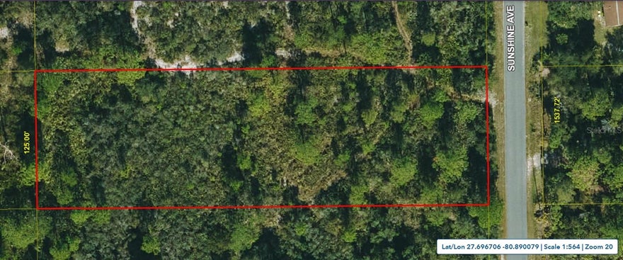 Exceptional opportunity in Central Acres with versatile OARM zoning, allows for a unique blend of residential and agricultural potential, making it an ideal choice for those interested in hobby farming or a home-based professional environment. This 1.18-acre parcel offers a clean slate to build your custom dream home or place a brand-new manufactured home. 

Strategically located just 2-3 minutes from Florida's Turnpike Exit 193 (Yeehaw Junction), this lot ensures effortless daily access and a seamless commute to both the Atlantic Coast and Central Florida. Boasting 125 feet of frontage on paved Sunshine Ave and a depth of over 410 feet, this property provides the space and privacy desired for a quiet rural retreat.

Enjoy the freedom of country living with no restrictive HOA, all while being minutes away from world-class outdoor recreation. This gem is ready for your vision—buyers are encouraged to verify specific animal density and land-use allowances with Okeechobee County. Don't wait for the "Pending" sign! Visit this beautiful lot now and take action before someone else beats you to it.