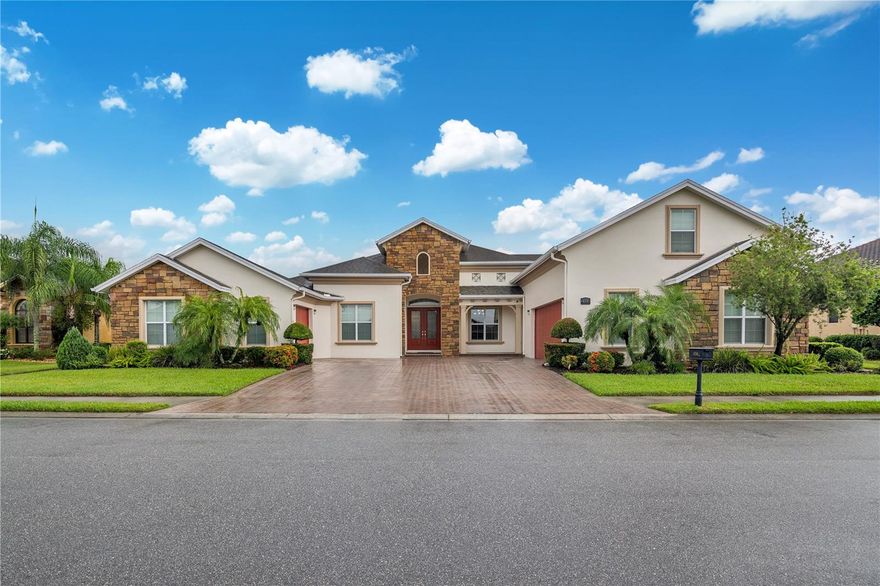 Welcome to 6510 Eagle Ridge Way – a stunning smart home that blends modern convenience with resort-style living. This spacious 6-bedroom, 5-bathroom residence offers everything you need for luxury, comfort, and entertainment.

Step inside to find an open and inviting layout, highlighted by a versatile bonus room with a man cave attached!! An upstairs room with its own private bathroom and closet, perfect for a private guest suit. This home offers 7 rooms with closets and 5 full bathrooms plus a man cave giving plenty of space for your family, guests, entertainment and much more!!

Every detail has been thoughtfully designed for today’s lifestyle, including smart home features, solar panels with Tesla battery power for maximum efficiency and peace of mind offering a backup electricity system using four Tesla Powerwalls connected to a solar array, provides both resilience and sustainability. Each Powerwall stores up to 13.5 kWh, giving a combined capacity of 54 kWh of energy storage. Paired with a 14 kWh solar panel system, the batteries can be recharged during the day while powering the home, then supply stored energy during the night or in case of grid outages. This setup ensures continuous power availability, reduces reliance on the utility grid, and helps lower electricity costs while maintaining a renewable, eco-friendly energy source.

The heart of the home extends outdoors to your very own private retreat. A large pool with a massive screened-in patio sets the stage for unforgettable gatherings. Enjoy the outdoor shower, outdoor kitchen, and custom lighting on the pool cage, creating the perfect ambiance for both day and night entertaining.

With its blend of smart technology, energy savings, and resort-inspired amenities, this home is truly one of a kind. Don’t miss your chance to experience it for yourself!