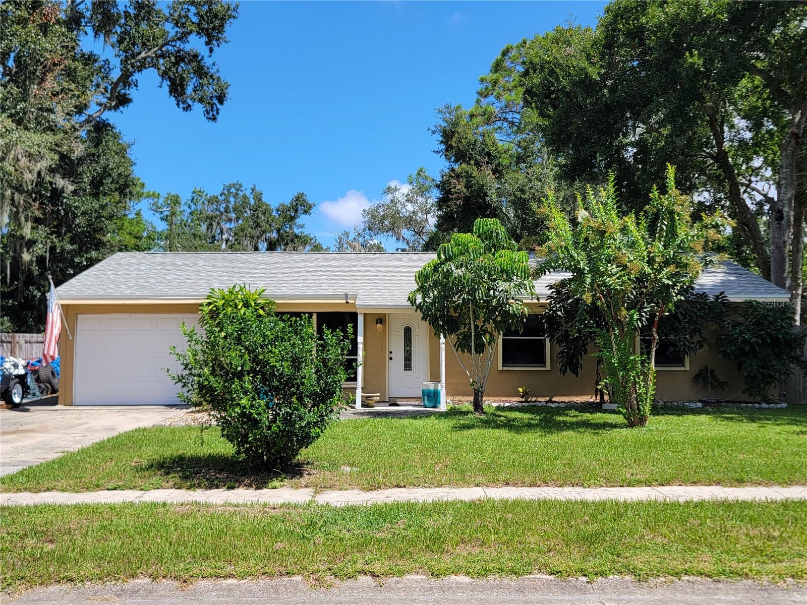 Short Sale. SHORT SALE OPPORTUNITY! Welcome to your new retreat in the desirable Cambridge Villas, at the heart of Port Orange! This 3 bedroom, 2 bath home offers the perfect blend of comfort, privacy, and Florida living. Step outside to your very own backyard oasis featuring a pool and a fully fenced yard, ideal for gatherings, relaxation, or letting pets roam freely. The property boasts a NEW ROOF 2023, NEW A/C 2023 and NEW WATER HEATER 2023! As well as an extended driveway with plenty of parking space (Especially for a boat or RV) and an ample yard, giving you room for both leisure and practicality. Did I mention NO HOA!? Directly across the street, you'll enjoy a rare and serene perk—an unobstructed lake view! Located just minutes from shopping, dining, top-rated schools, and beaches, this home offers both tranquility and convenience. Don't miss the opportunity to own a true Port Orange gem!