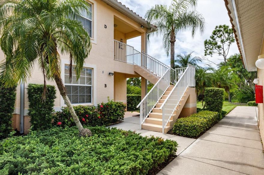 Live the Gulf Coast lifestyle in this serene ground-floor corner residence, tucked in the lovely, gated community of Venetia in Venice. Backing to a tranquil pond and the Venetia Natural Preserve, this three-bedroom, two-bath condominium offers 1,383 square feet of naturally bright, thoughtfully arranged space. An open-concept layout connects the kitchen, dining and living areas, designed for comfort and effortless entertaining. The split-bedroom floor plan ensures privacy, while the primary suite features a walk-in closet and en-suite bath with dual vanities. Go onto the screened lanai to take in peaceful water views and striking sunsets framed by the lush preserve beyond. Venetia residents enjoy resort-style amenities including two heated pools, a spa, fitness center, clubhouse and courts for tennis, pickleball, basketball and bocce. A one-car garage and additional outdoor parking enhance convenience. Just four miles from Gulf beaches and minutes from downtown Venice, this residence offers proximity to award-winning golf, dining, shopping and year-round recreation. Schedule your private tour today and see why Casa di Amici residents love the Venetia community so much!