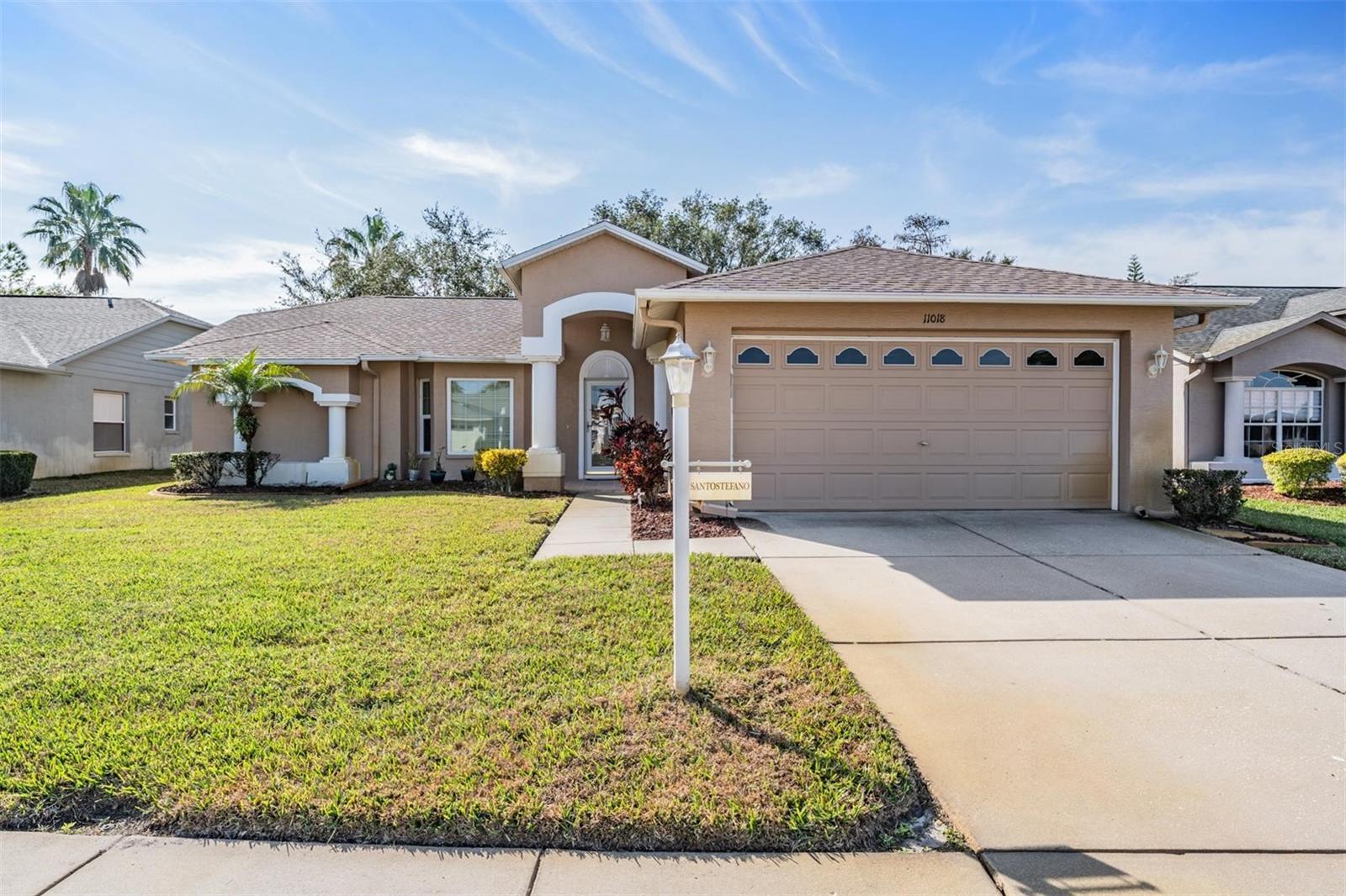 This is Priced Right!! A can't miss property tucked in the beautiful Wedgewood Subdivision of highly desirable Heritage Springs. Welcome to this beautifully designed Three Bedroom, 2 Bathroom home with an Oversized Bonus Room/Florida Room. You'll enter to a bright and open living room with vaulted ceilings that flows seamlessly into the dining area. The kitchen boasts lots of storage, plenty of workspace, a breakfast bar and an adjacent dinette that opens to a very spacious family room. Three generously sized bedrooms including a huge primary bedroom with two walk in closets and an attached en-suite bathroom with dual vanities and large step in shower. The oversized Bonus room/Florida room is the ideal entertaining space and has lots of windows with natural sunlight. Outside, the screened porch in back offers a peaceful space with room for outdoor gatherings or simply relaxing. There's also a separate laundry room. With its functional open layout and loads of natural light, this home is move-in ready and perfect for those looking for a combination of space and comfort. As a resident of this lovely 55+ community, you'll have access to a variety of top notch amenities, including a golf course, tennis courts, fitness center, pool, a clubhouse and multiple dining options. Enjoy peace of mind with guard gated security, in a maintenance free community all while being just minutes away from shopping, dining, and entertainment options.