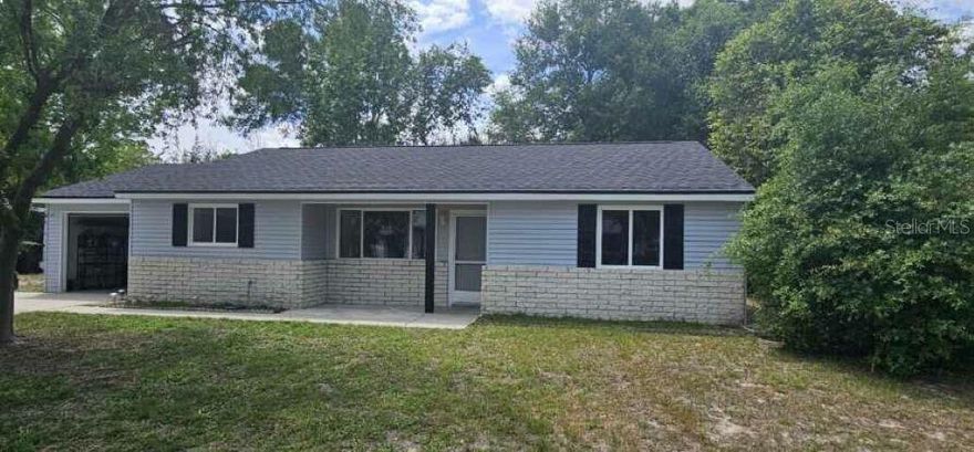 Welcome to this charming home located in Ocala, FL. This property features a spacious layout with ample natural light throughout. The kitchen is well-equipped with new appliances and new cabinets with quartz countertops that has plenty of storage space. Both bathrooms are updated as well with new cabinets with quartz countertops as well. LVP flooring throughout. New roof and new paint inside and out. Enjoy the comfort of a cozy living area and the convenience of a separate dining space.  This home is situated in a welcoming community of Oak Run with  amenities for your convenience that includes a golf course. Don't miss the opportunity to make this your new home!