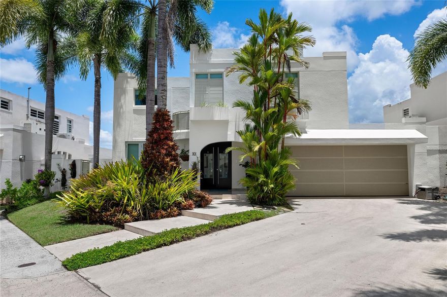 For sale or rent is this tranquil 3k square feet cul-de-sac residence inside the exclusive gated community of Estancias
Reales in Guaynabo. This elegant four-bedroom, two-and-a-half-bathroom home is designed with top-of-the-
line materials and appliances, featuring an extended family room and a spacious kitchen with custom
hardwood cabinetry and stone countertops. Step outside to a marble-floored terrace with a custom bar and a
stunning private pool, perfect for entertaining family and guests. Upstairs, the master suite offers a generous
walk-in closet and a dual-sink bathroom, while the laundry room is conveniently located on the same level for
easy access. Residents of Estancias Reales enjoy a wide range of amenities, including a park full of nature, a new dog
park, a resort-style pool with a grill, a fully equipped gym, and courts for pickleball, tennis, and basketball.
Tucked away in a low-traffic area yet only minutes from fine dining, high-end shopping, and top-rated schools,
this home offers the perfect balance of luxury, comfort, and convenience. Schedule your private tour today and
experience the lifestyle Estancias Reales and Guaynabo provide.