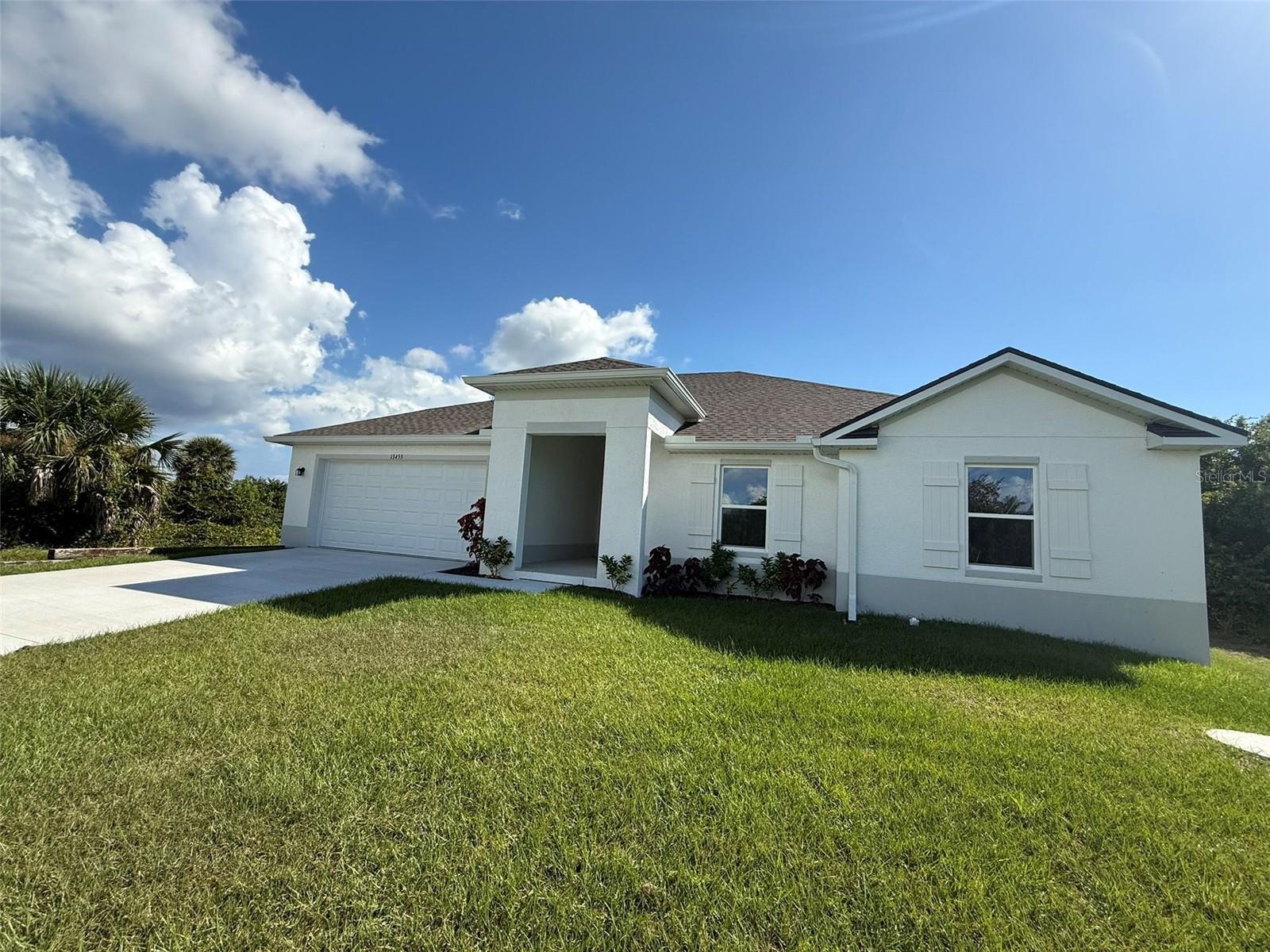 Brand new spacious 3 bedroom,  2 bathroom, 2 car garage home with over 2,000 square feet of living space is located in the desirable South Gulf Cove neighborhood.  You'll love the open floorplan and large kitchen perfect for entertaining and spending time with your friends and family.  The home includes a brand new washer & dryer.  The primary suite boasts a very large bathroom and spacious walk-in closet.  Sip your morning coffee on the beautiful back porch.  Call today and schedule your showing with one of our leasing agents.  You don't want to miss your opportunity to be the first ones to rent this beautiful home.